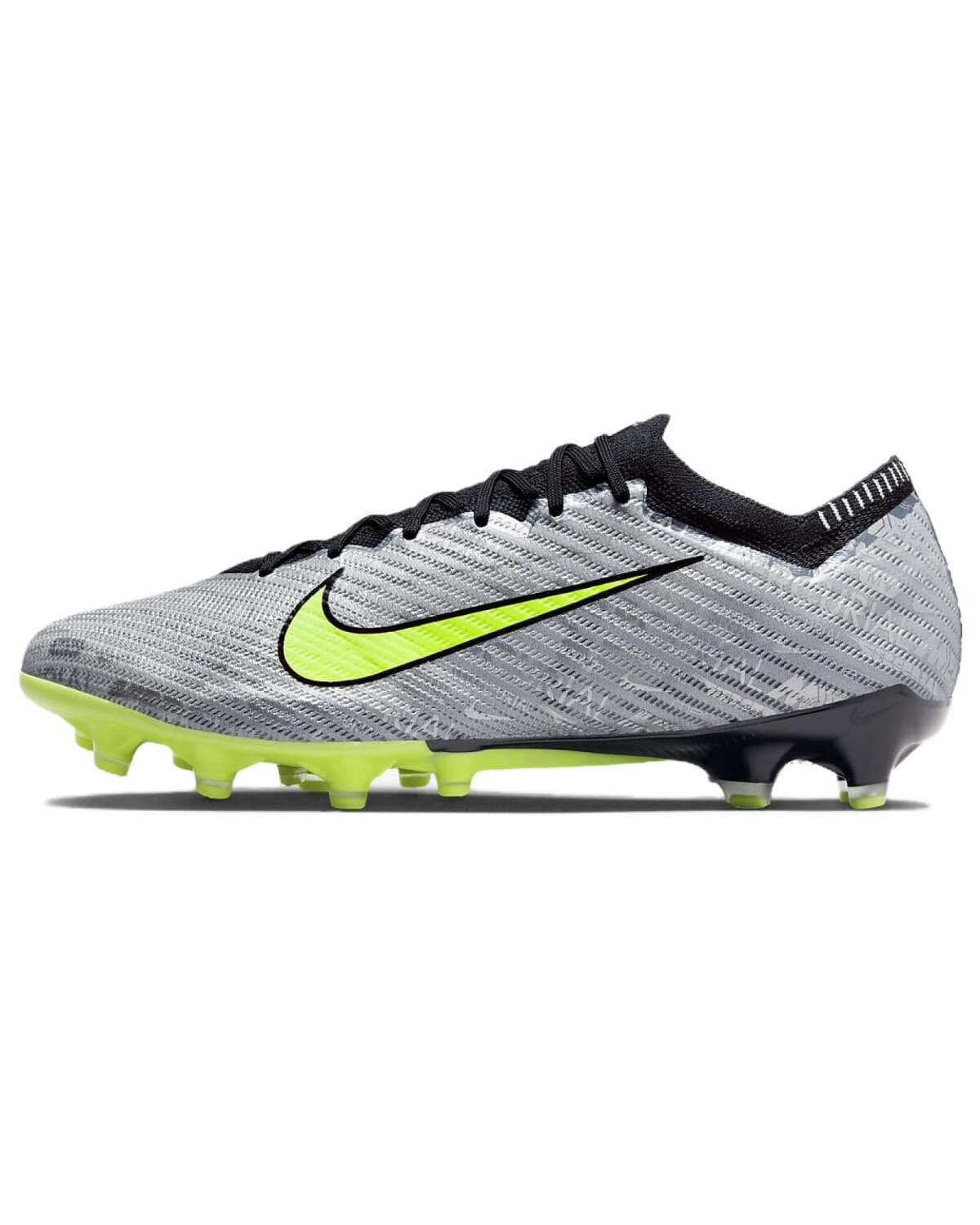 Nike Mercurial Vapor 15 унисекс спортивные кроссовки для футбола серебристо-зеленые картинка