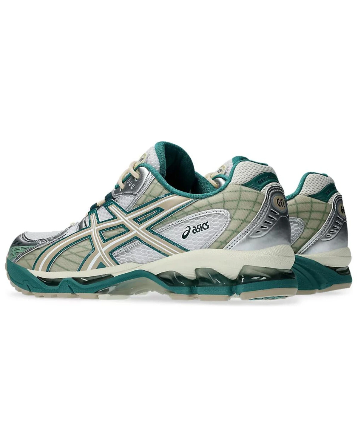 Asics GEL-Nimbus 10.1 унисекс кроссовки сетчатые бело-зеленые картинка