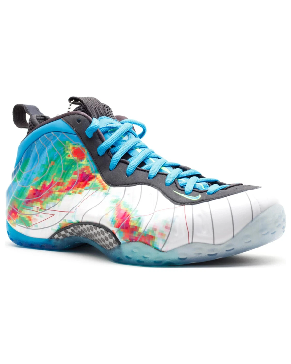 Nike Foamposite One Weatherman мужские баскетбольные кроссовки сине-белые картинка