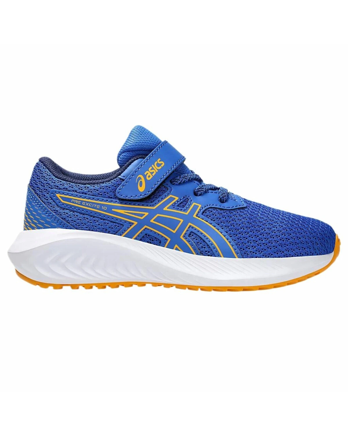 Asics Pre Excite 10 детские кроссовки с амортизацией голубые картинка