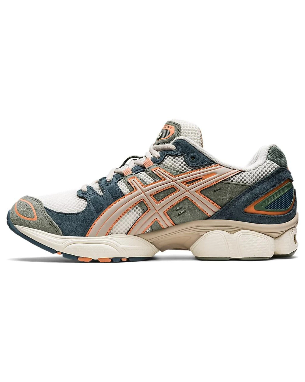 Asics GEL-Nimbus 9 унисекс кроссовки повседневные сетчатые бело-серо-розовые картинка