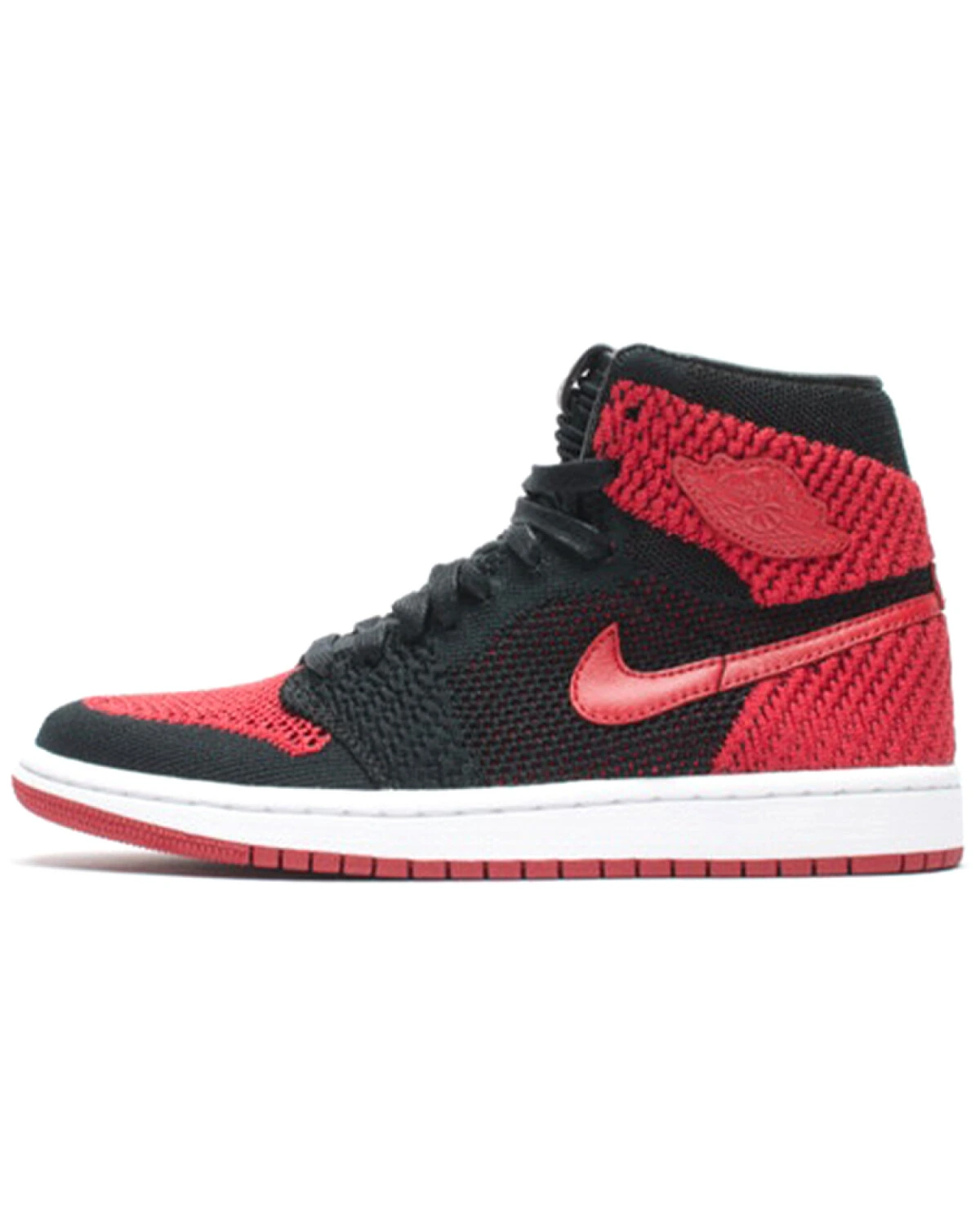 Jordan Air Jordan 1 Red HI Flyknit BG женские высокие кроссовки картинка