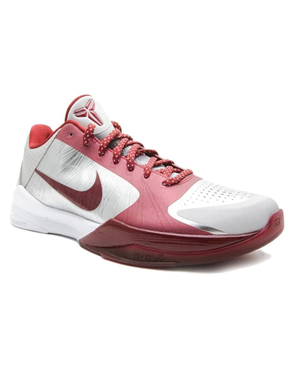 Nike Zoom Kobe 5 мужские баскетбольные кроссовки с амортизацией серебристо-красные картинка