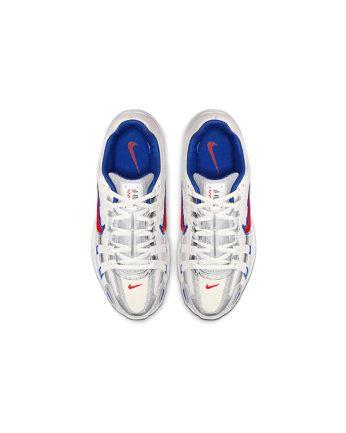 Nike P-6000 женские кроссовки бело-голубые спортивные легкие картинка