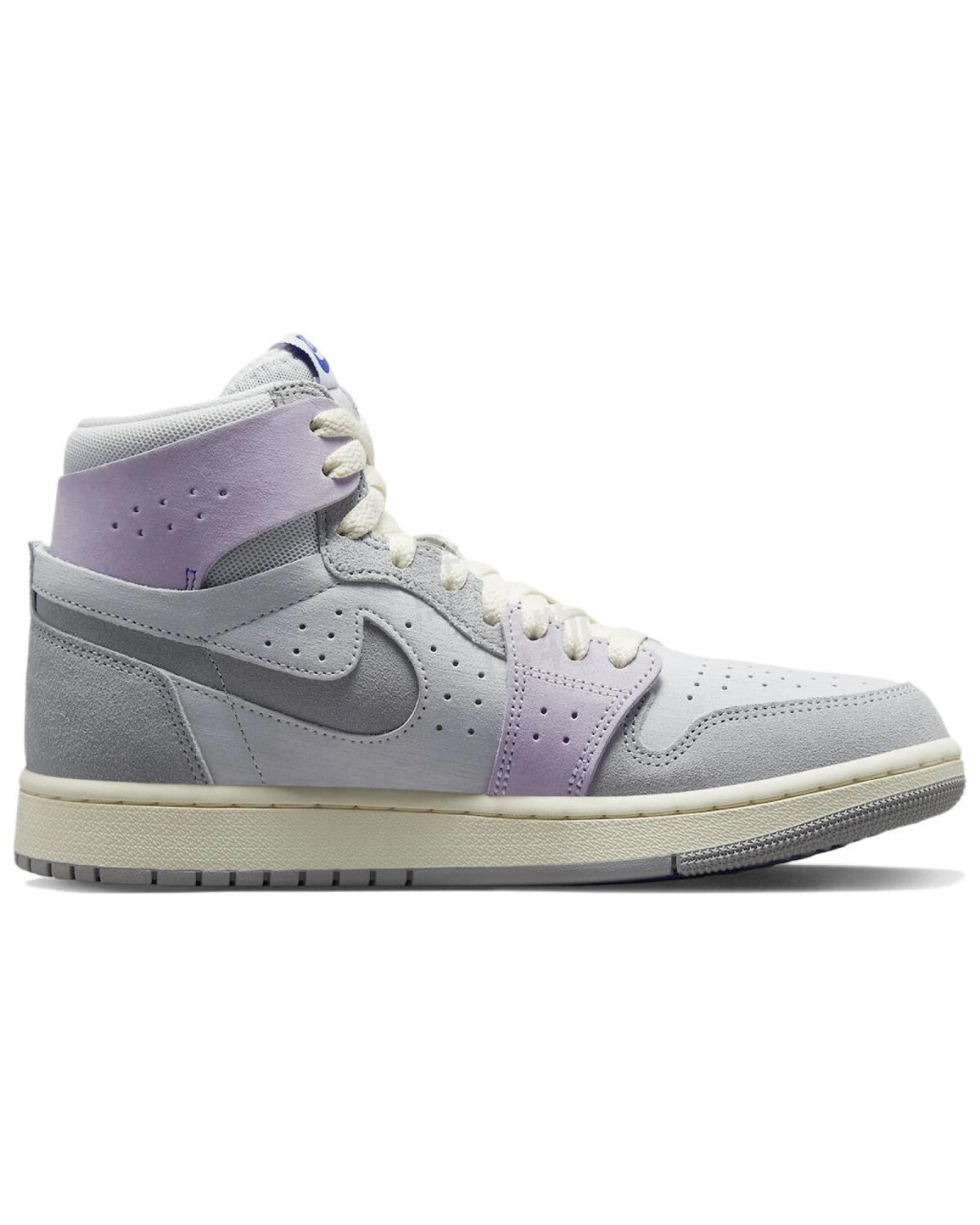 Jordan Air Jordan 1 High Zoom CMFT 2 "Light Smoke Grey and Barely Grape" женские кроссовки высокие серо-фиолетовые картинка