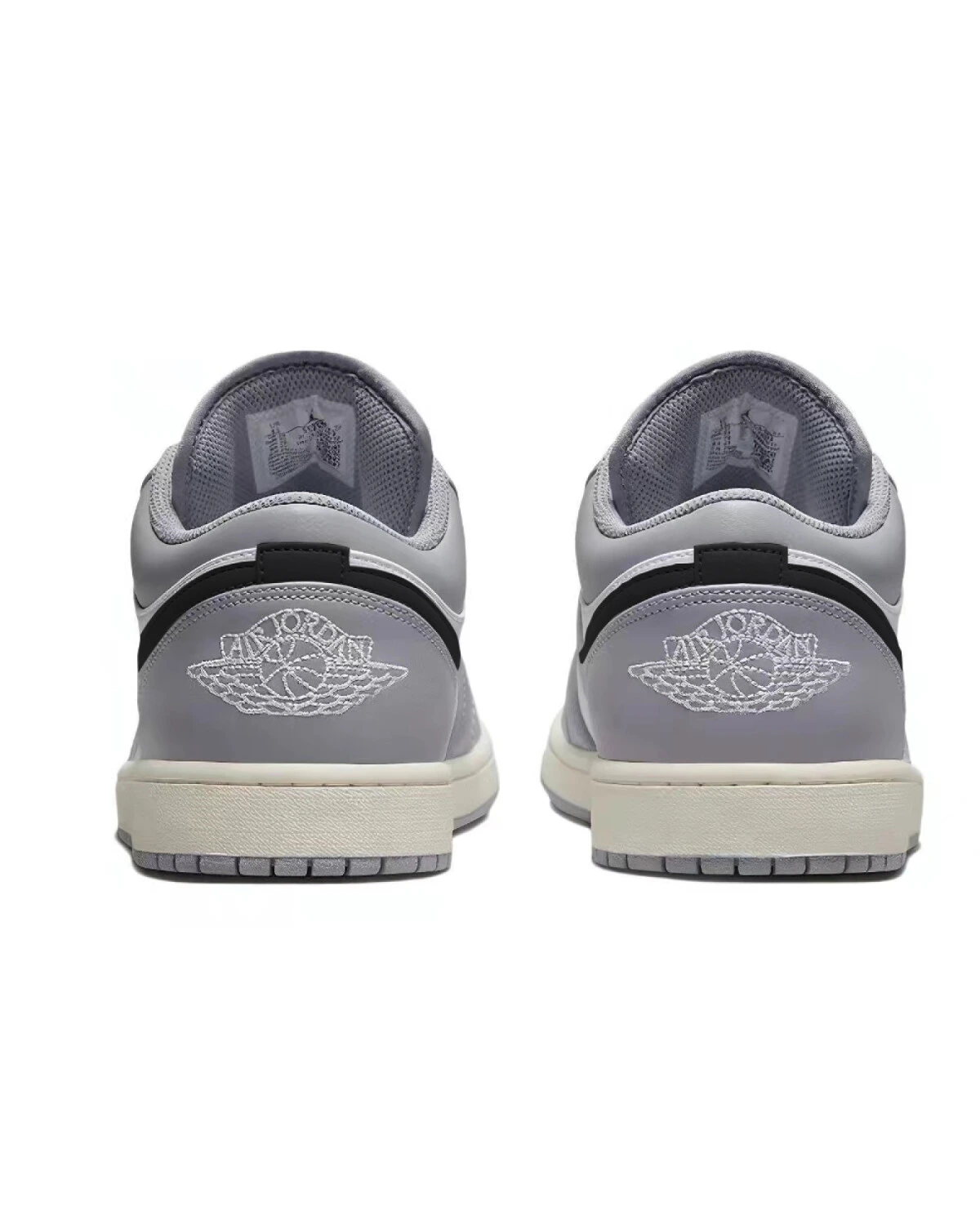 Jordan Air Jordan 1 low-top мужские кроссовки серо-белые картинка