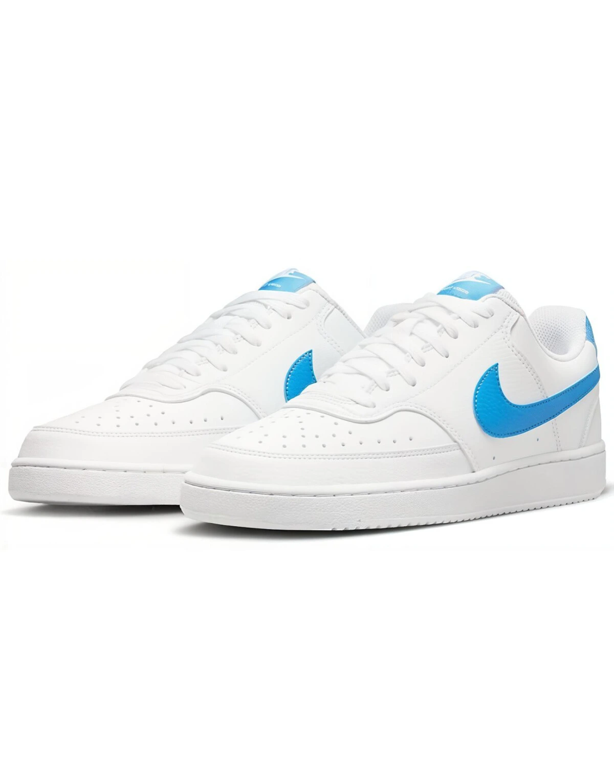 Nike Court Vision 1 мужские повседневные кроссовки бело-голубые легкие картинка