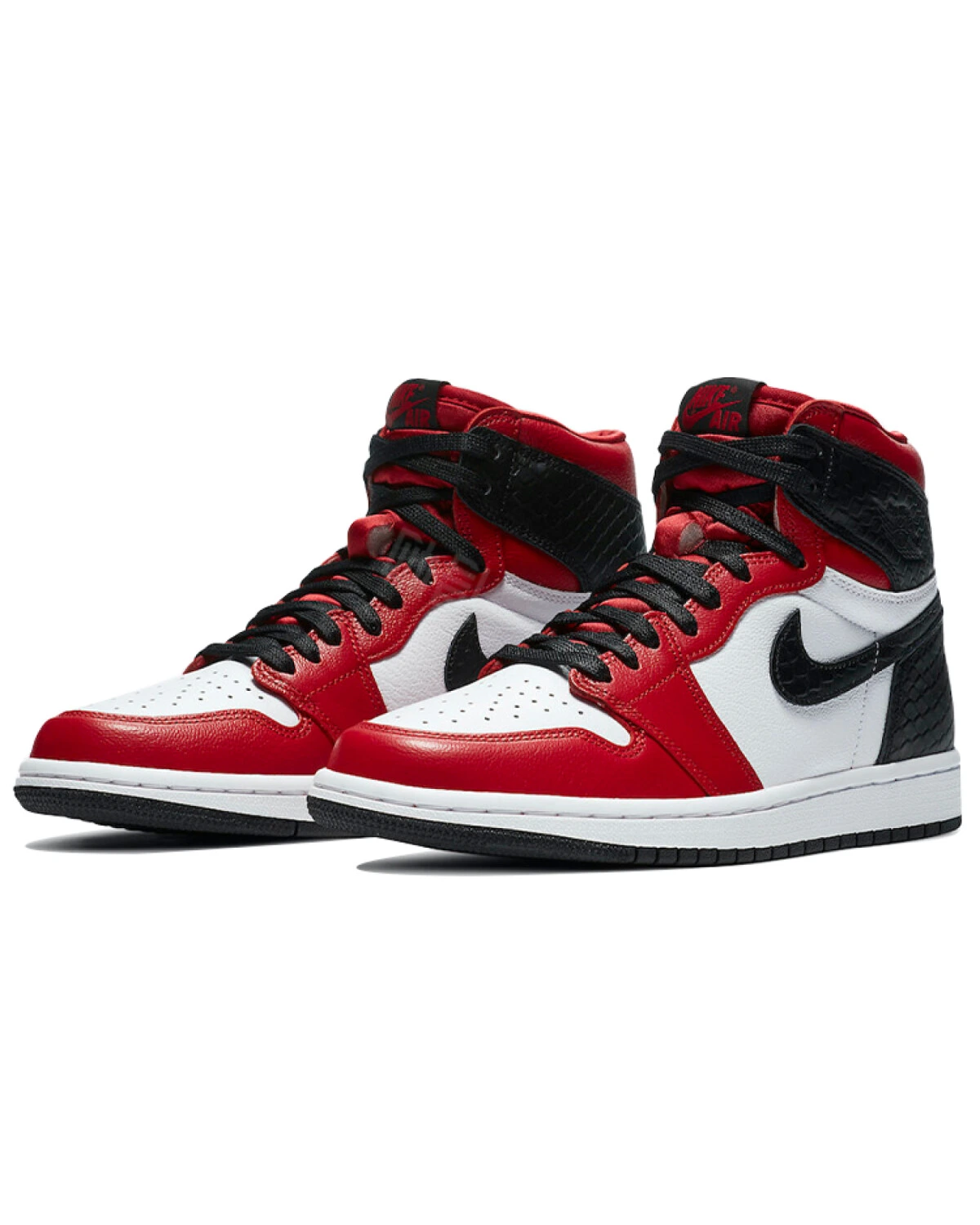 Jordan Air Jordan 1 High OG "Satin Red" женские спортивные кроссовки красные кожаные картинка