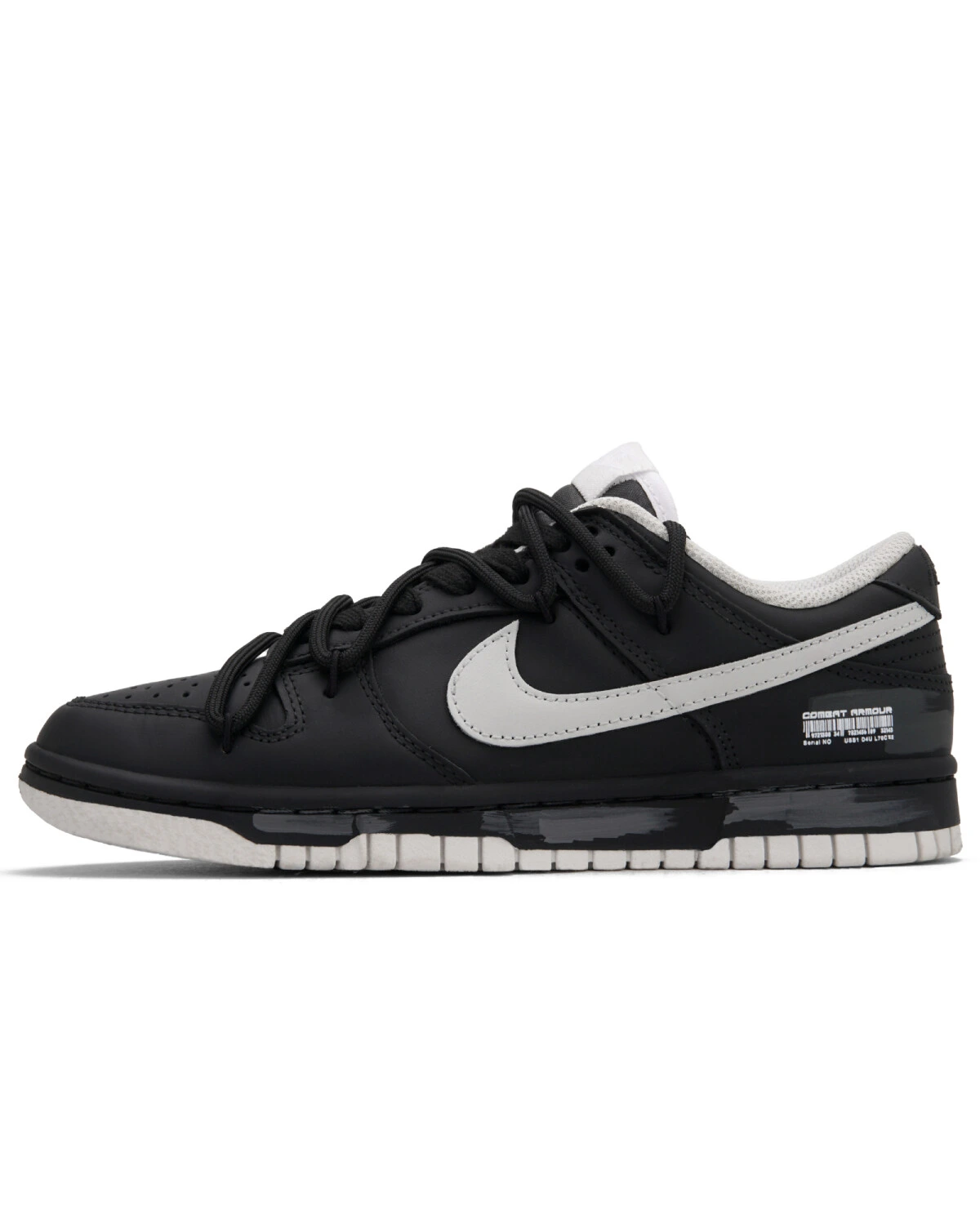 Nike Dunk "Black key" универсальные кеды черно-серые на шнуровке картинка