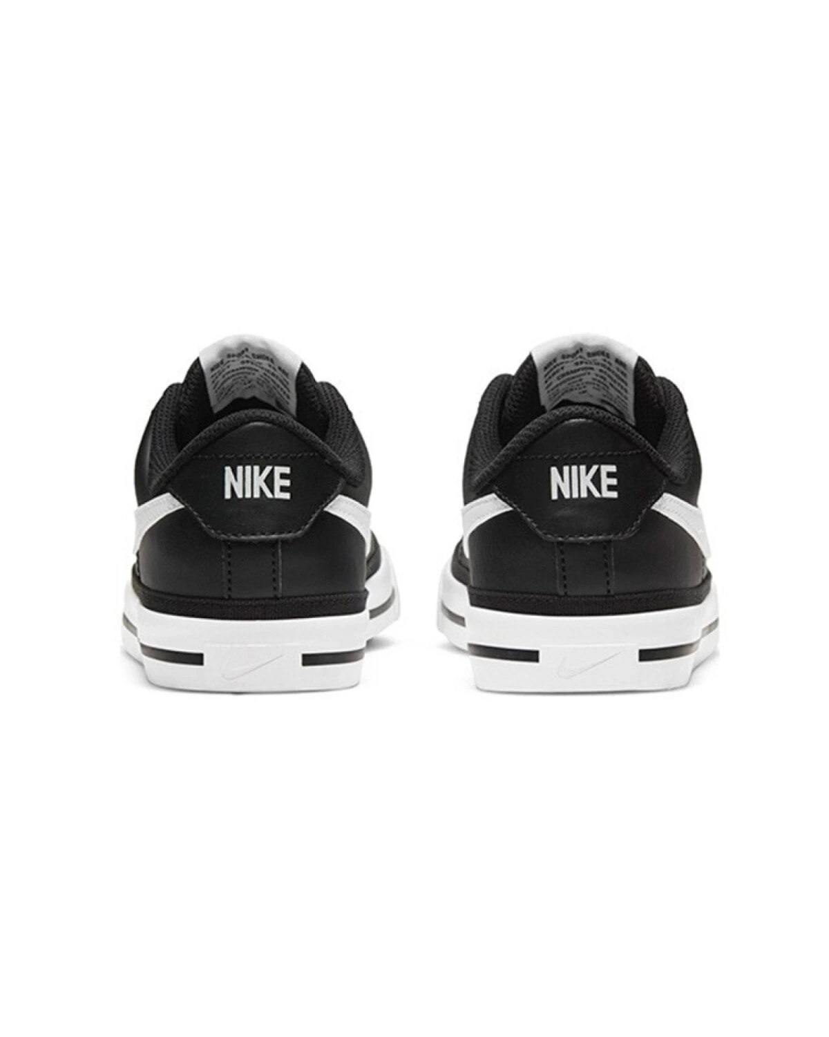 Nike Court Legacy детские кеды черно-белые комфортные картинка