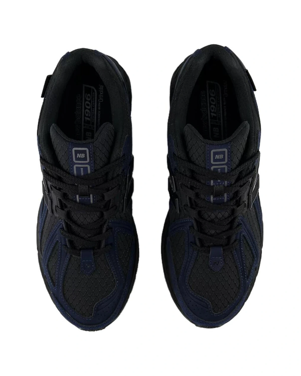 New Balance 1906D унисекс кроссовки черно-синие с шнуровкой и амортизацией картинка