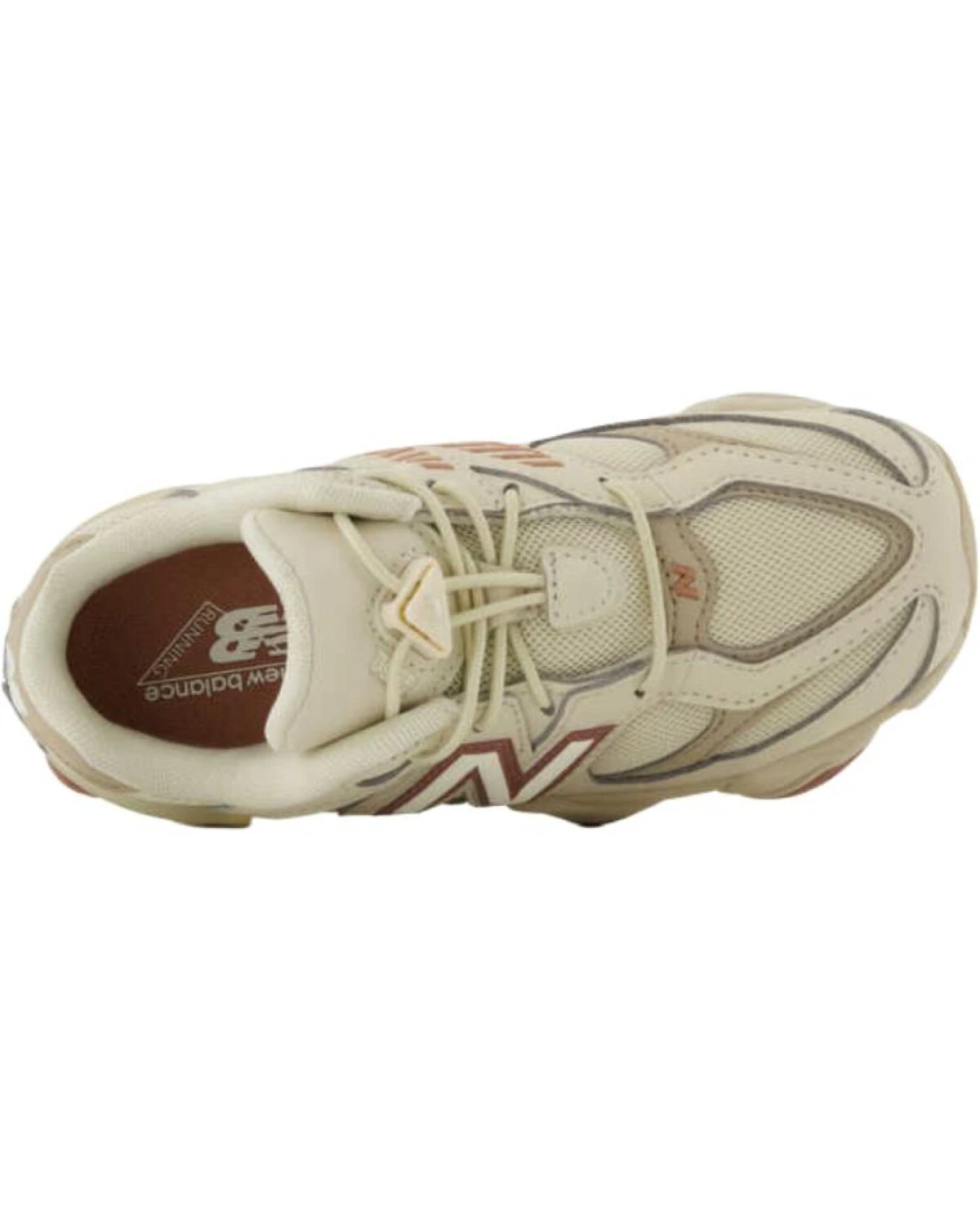 New Balance NB 9060 детские кроссовки бежевые на платформе картинка