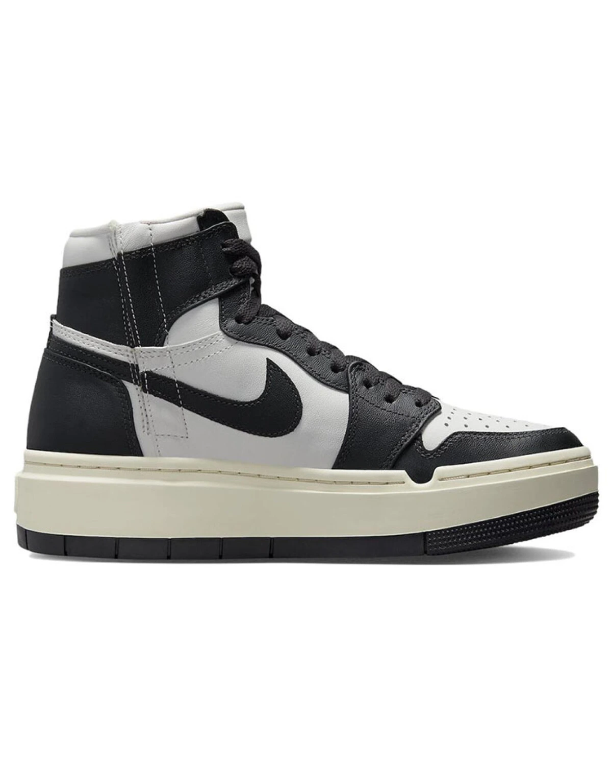 Jordan Air Jordan 1 женские кроссовки высокие черно-белые кожаные картинка