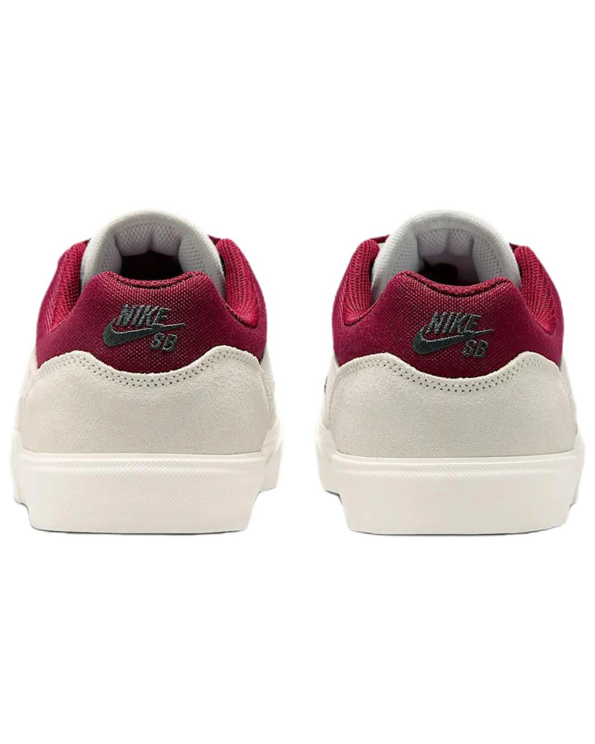 Nike SB Malor unisex кроссовки бежево-красные с шнуровкой картинка