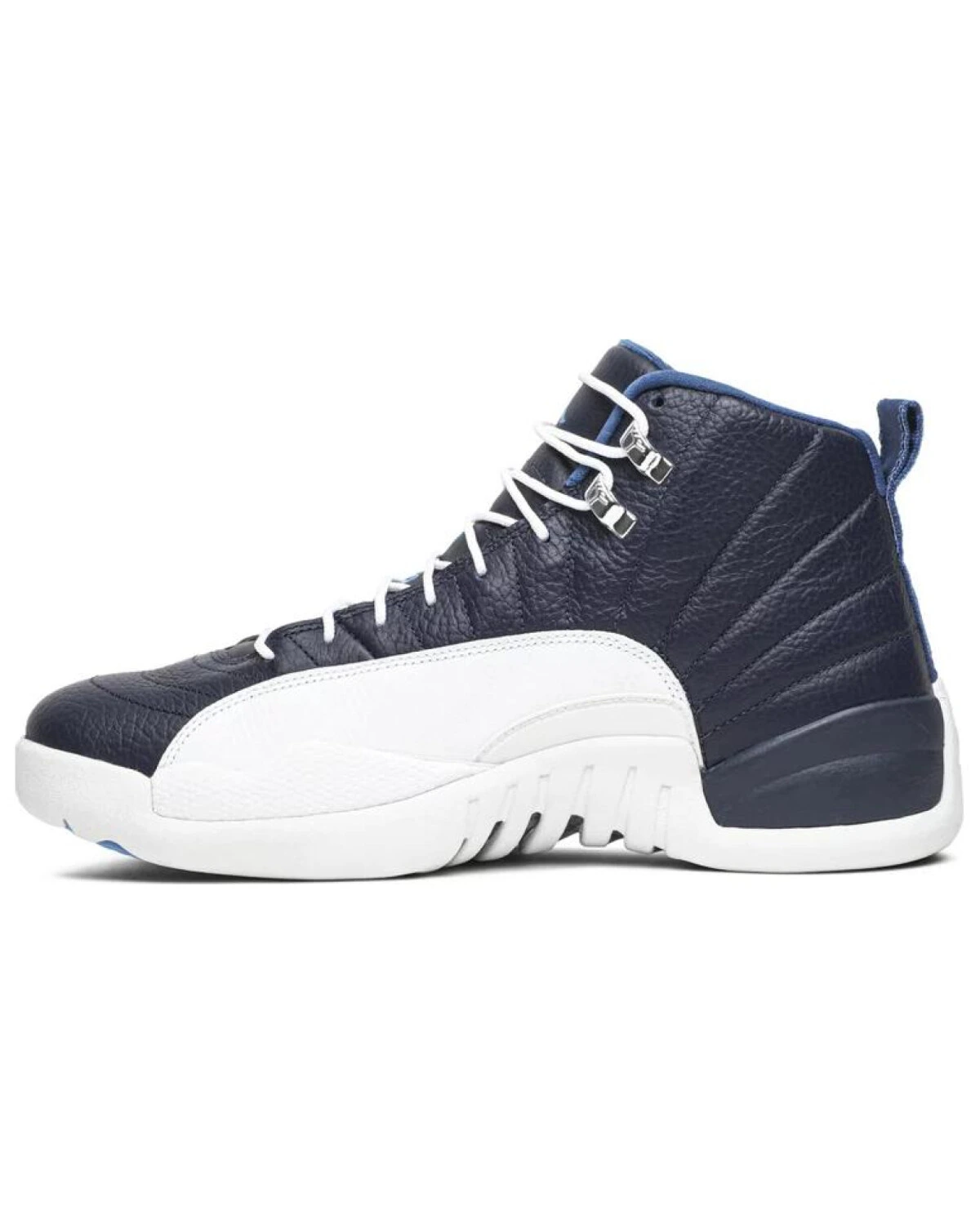 Jordan Air Jordan 12 Retro Obsidian мужские кроссовки высокие бело-синие картинка