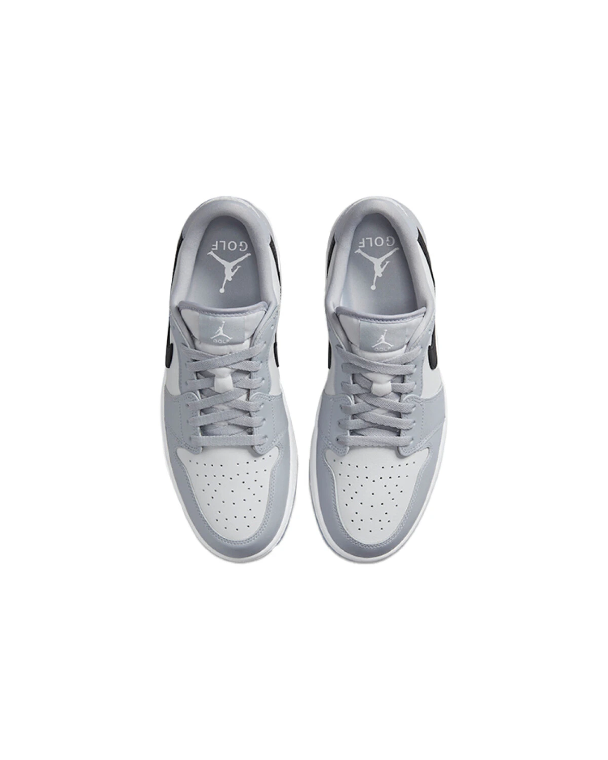 Jordan Air Jordan 1 кроссовки повседневные мужские и женские из кожи бело-серые картинка