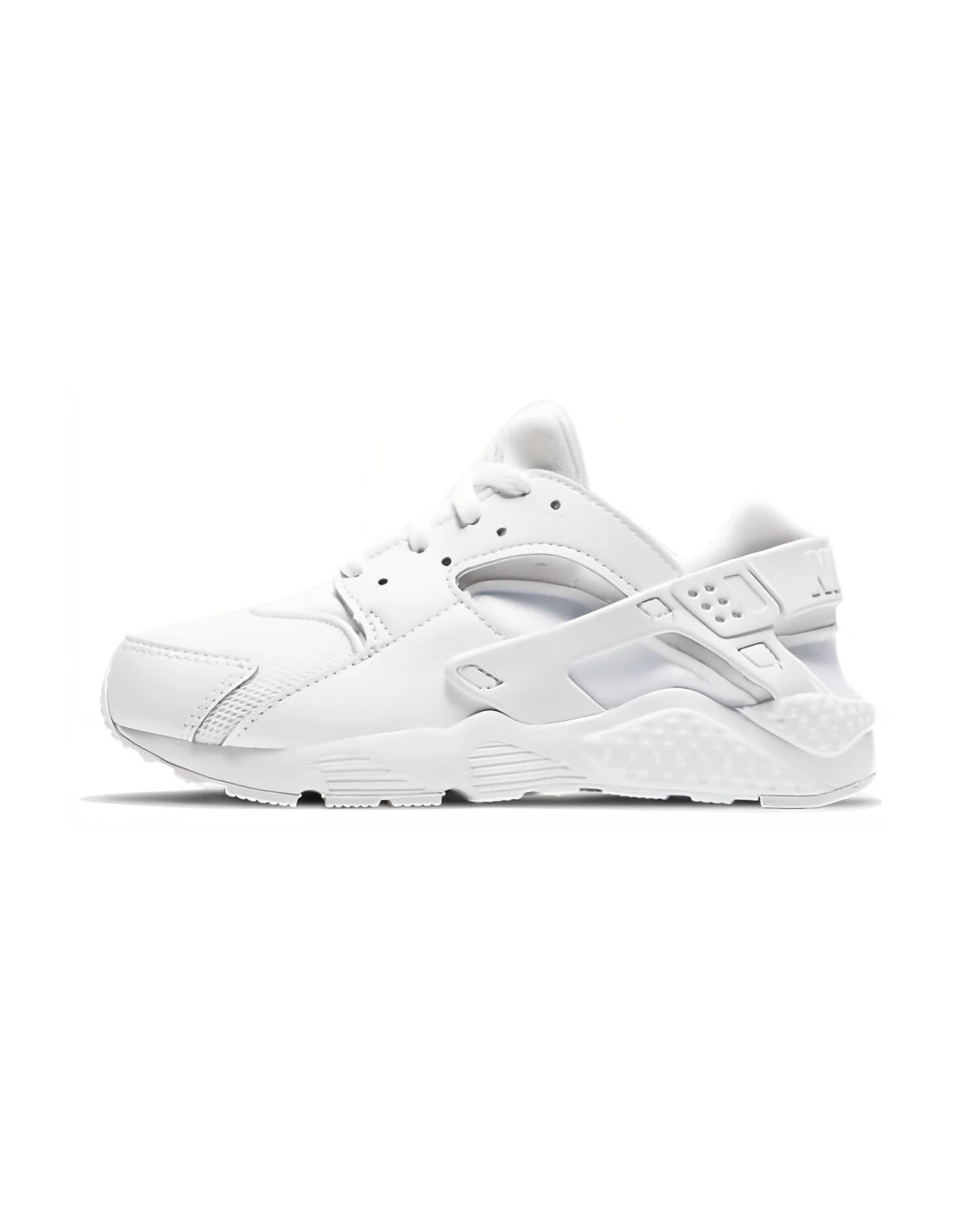 Nike Huarache Run детские спортивные кроссовки белые для бега картинка