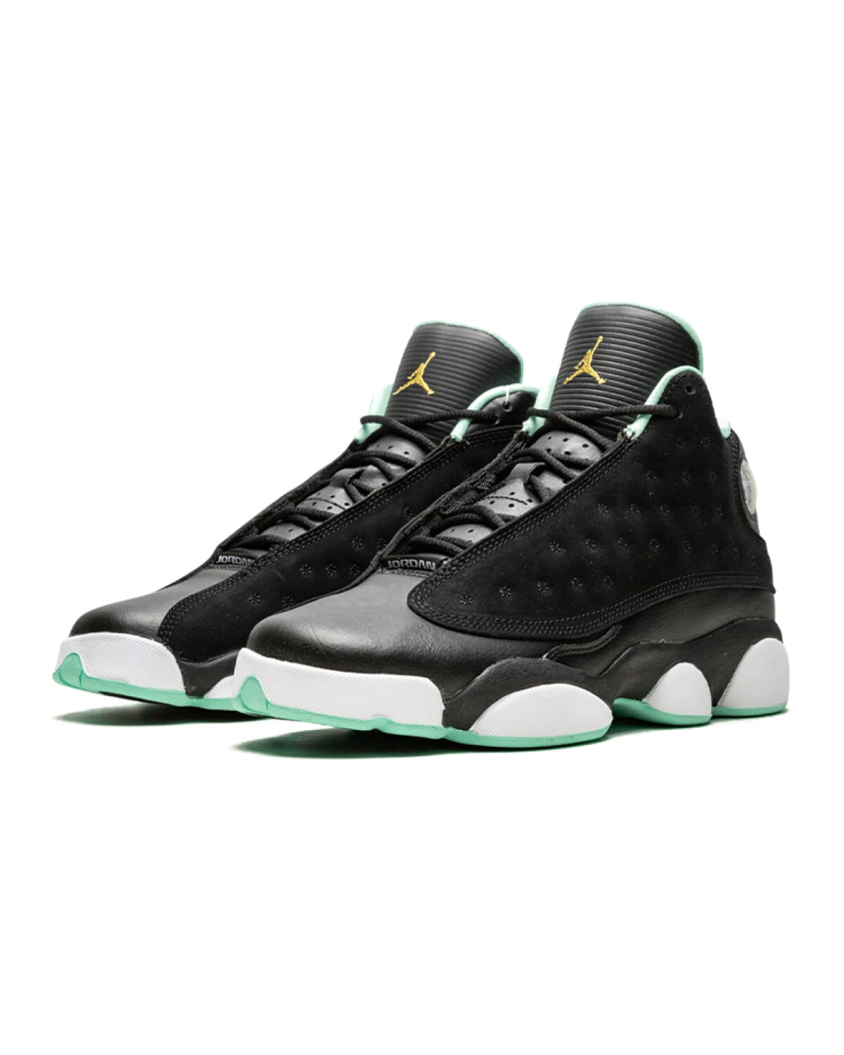 Jordan Air Jordan 13 Retro детские кроссовки высокие черно-белые картинка