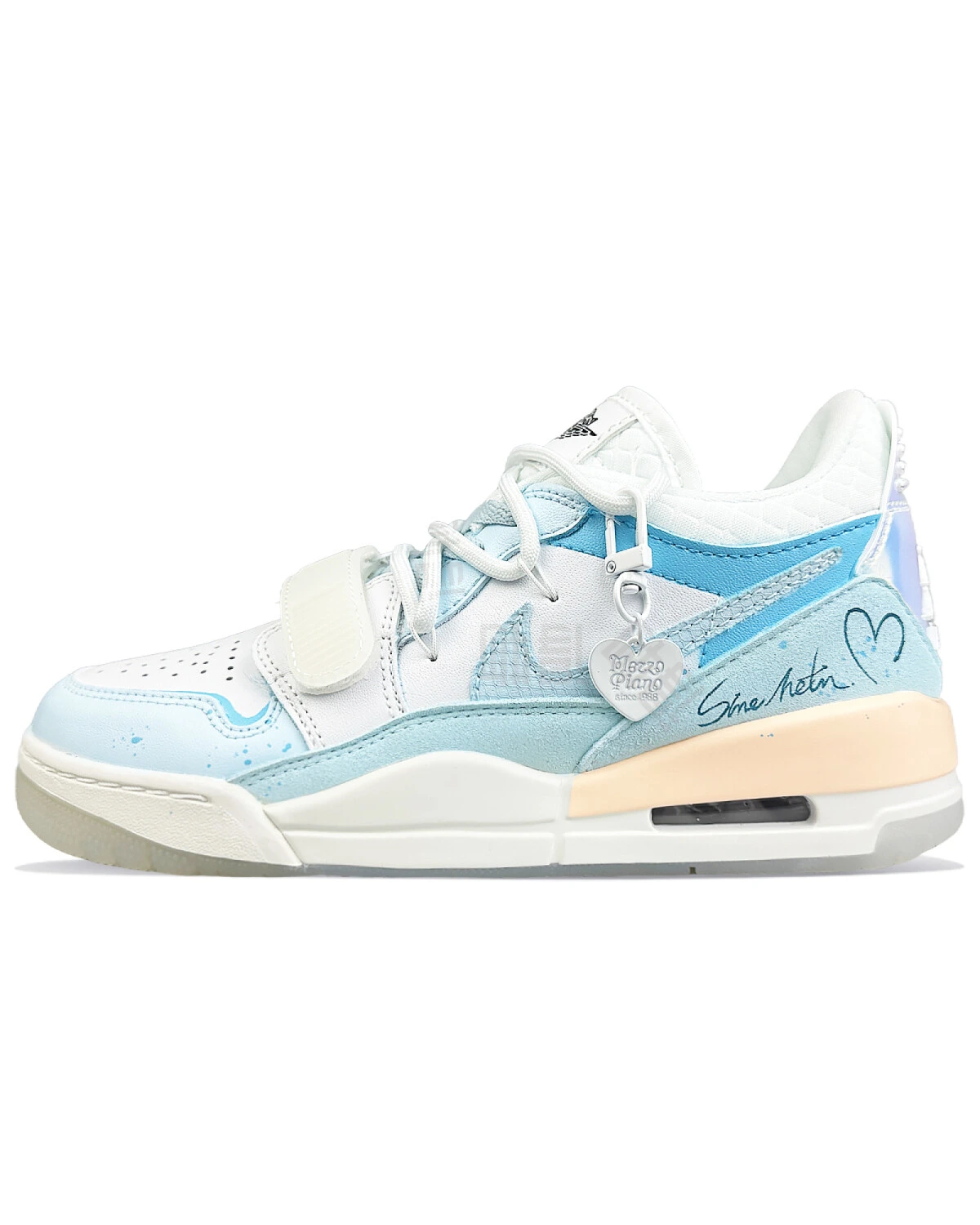 Jordan Legacy 312 Low унисекс кроссовки розово-голубые картинка
