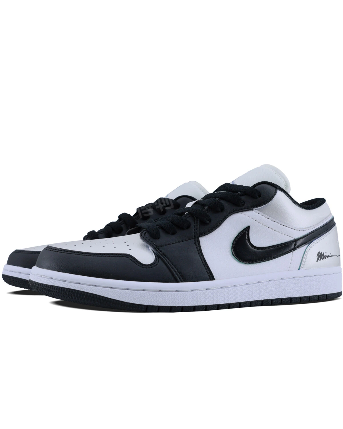 Jordan Air Jordan 1 мужские кроссовки из натуральной кожи черно-серебряные картинка