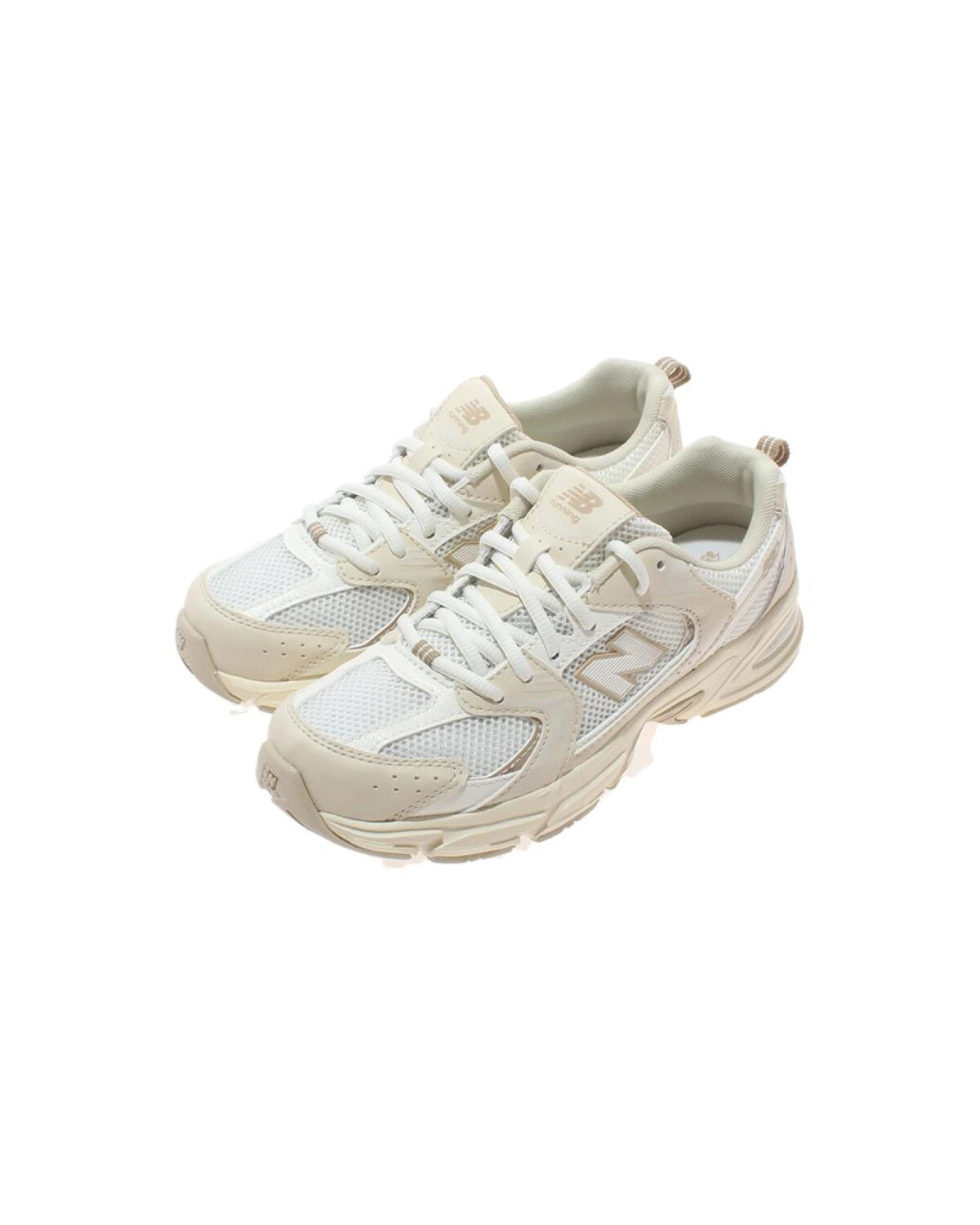 New Balance 530 детские кроссовки белые из искусственной кожи картинка