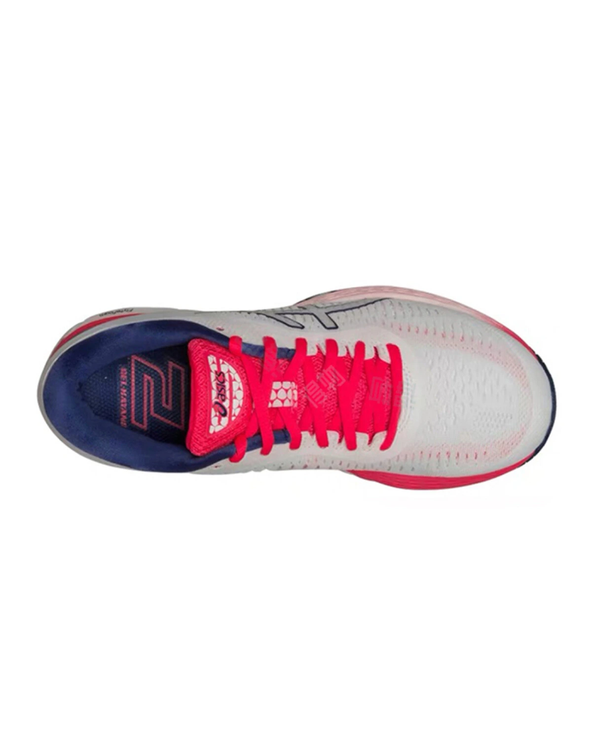 Asics Gel-Kayano 25 женские кроссовки для бега бело-красные картинка