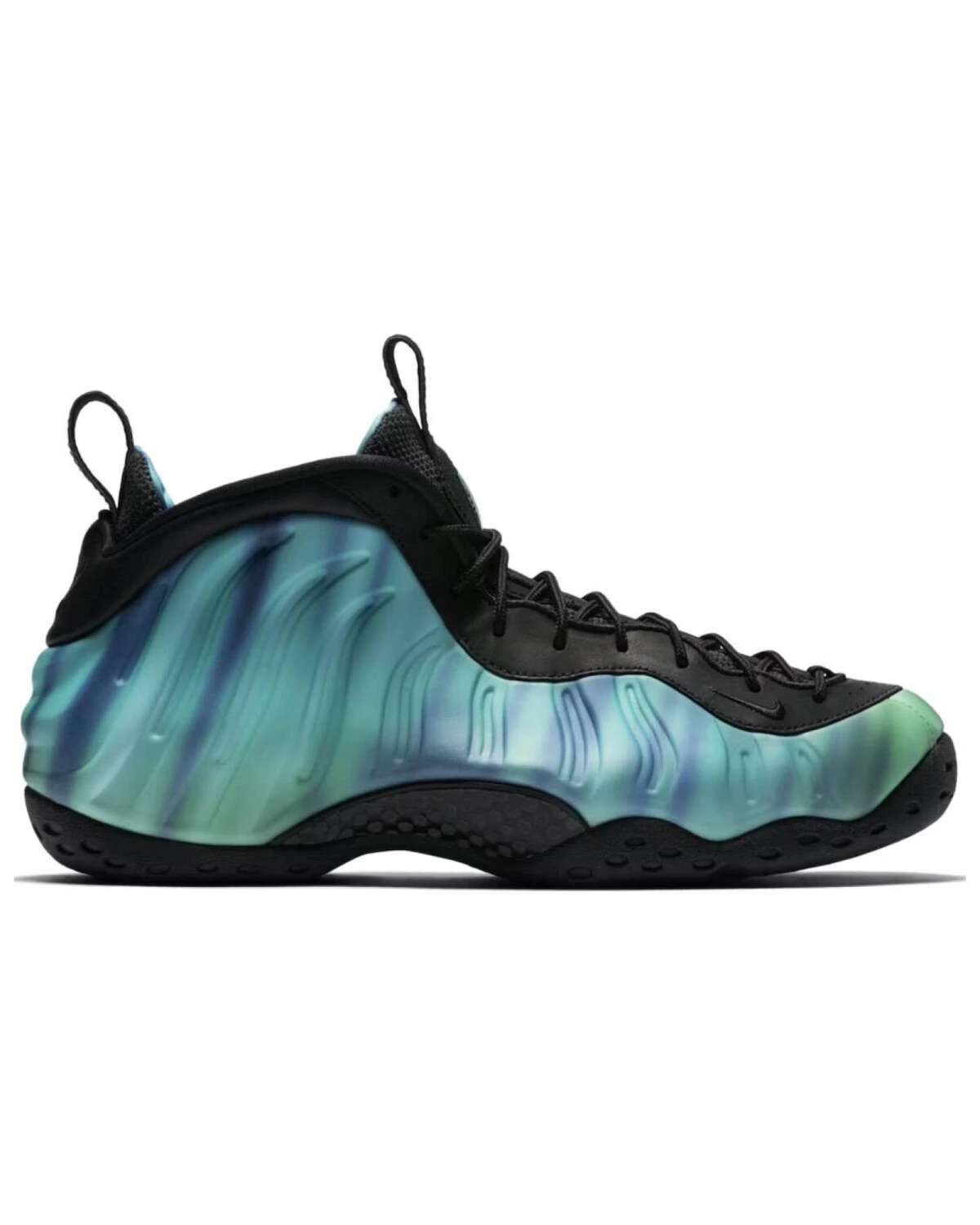 Nike Foamposite One Northern Lights детские баскетбольные кроссовки зелено-черные картинка
