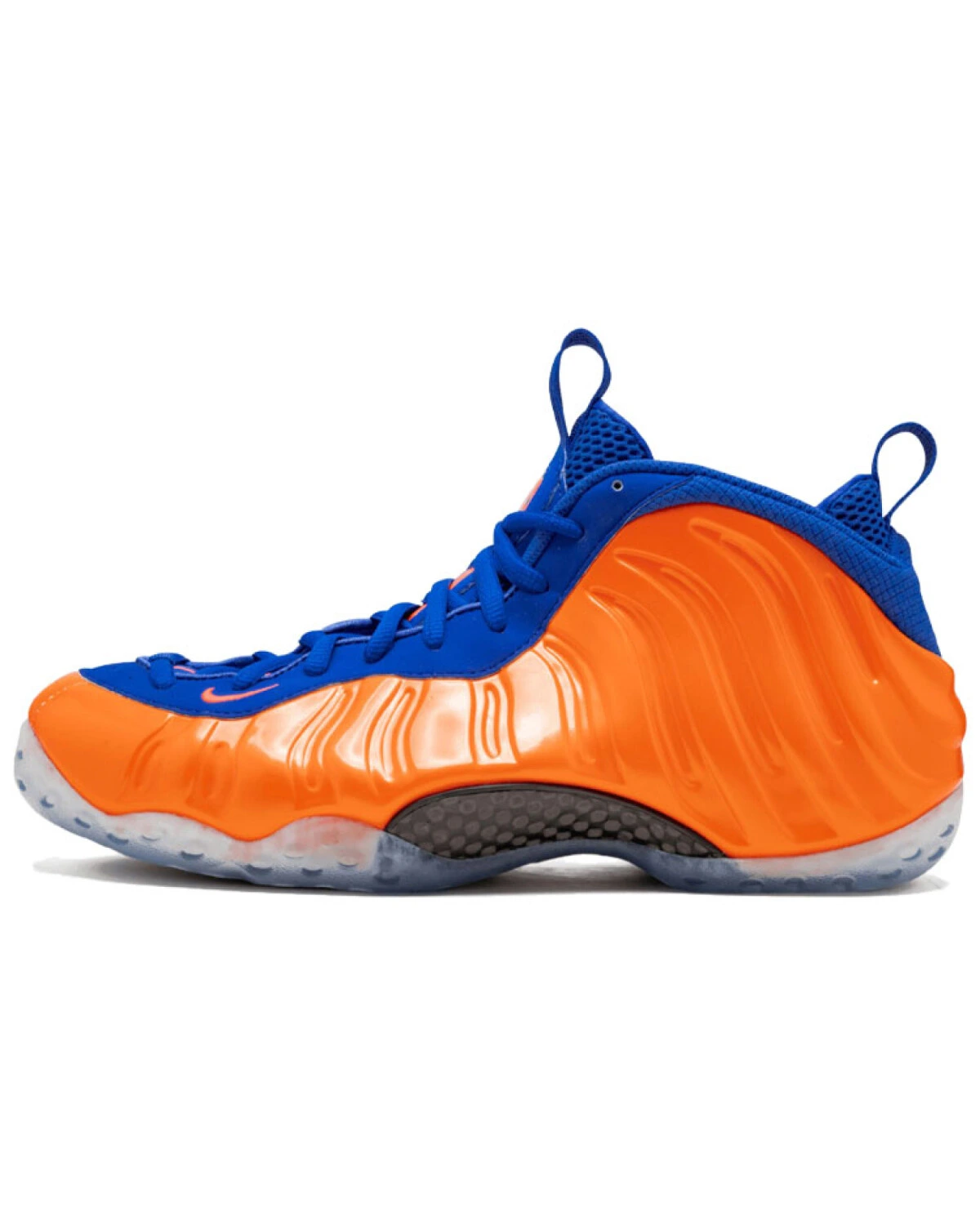 Nike Air Foamposite One мужские кроссовки баскетбольные сине-оранжевые картинка