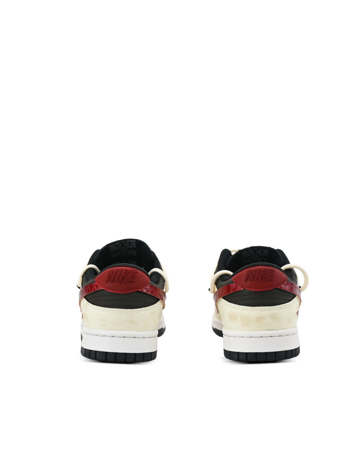 Nike Dunk Low Retro unisex кроссовки с змеиной текстурой бежевые картинка