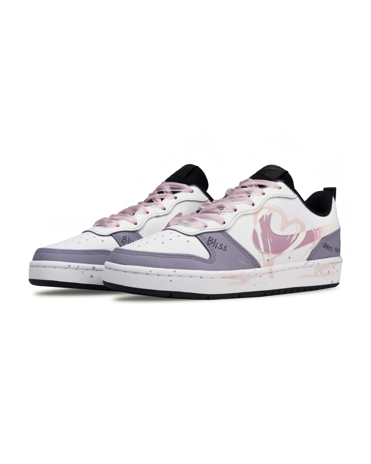 Nike Court Borough детские кроссовки светло-фиолетовые износостойкие картинка