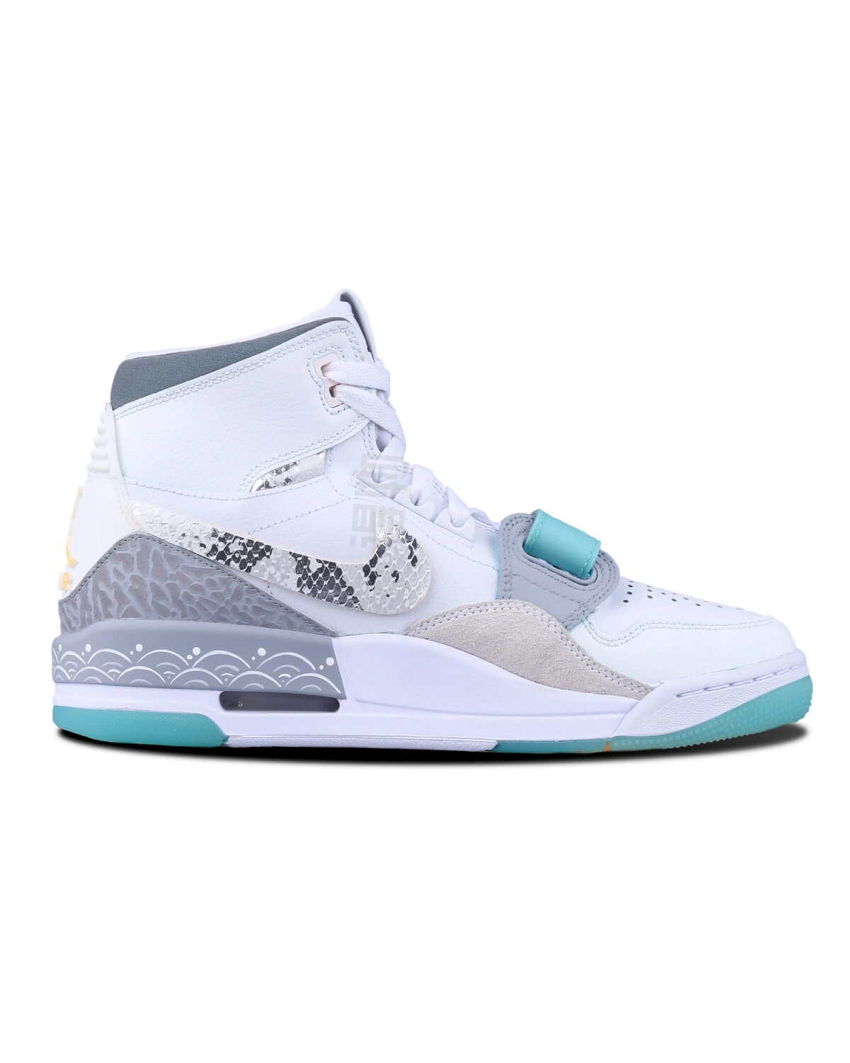 Jordan Legacy 312 мужские кроссовки высокие баскетбольные серебристо-серые картинка