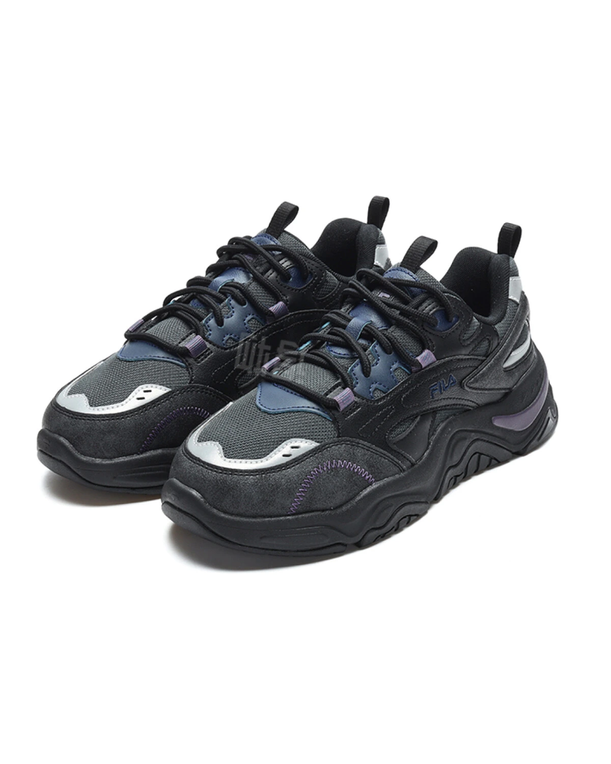 FILA Collina женские повседневные кроссовки тканевые серо-черные картинка