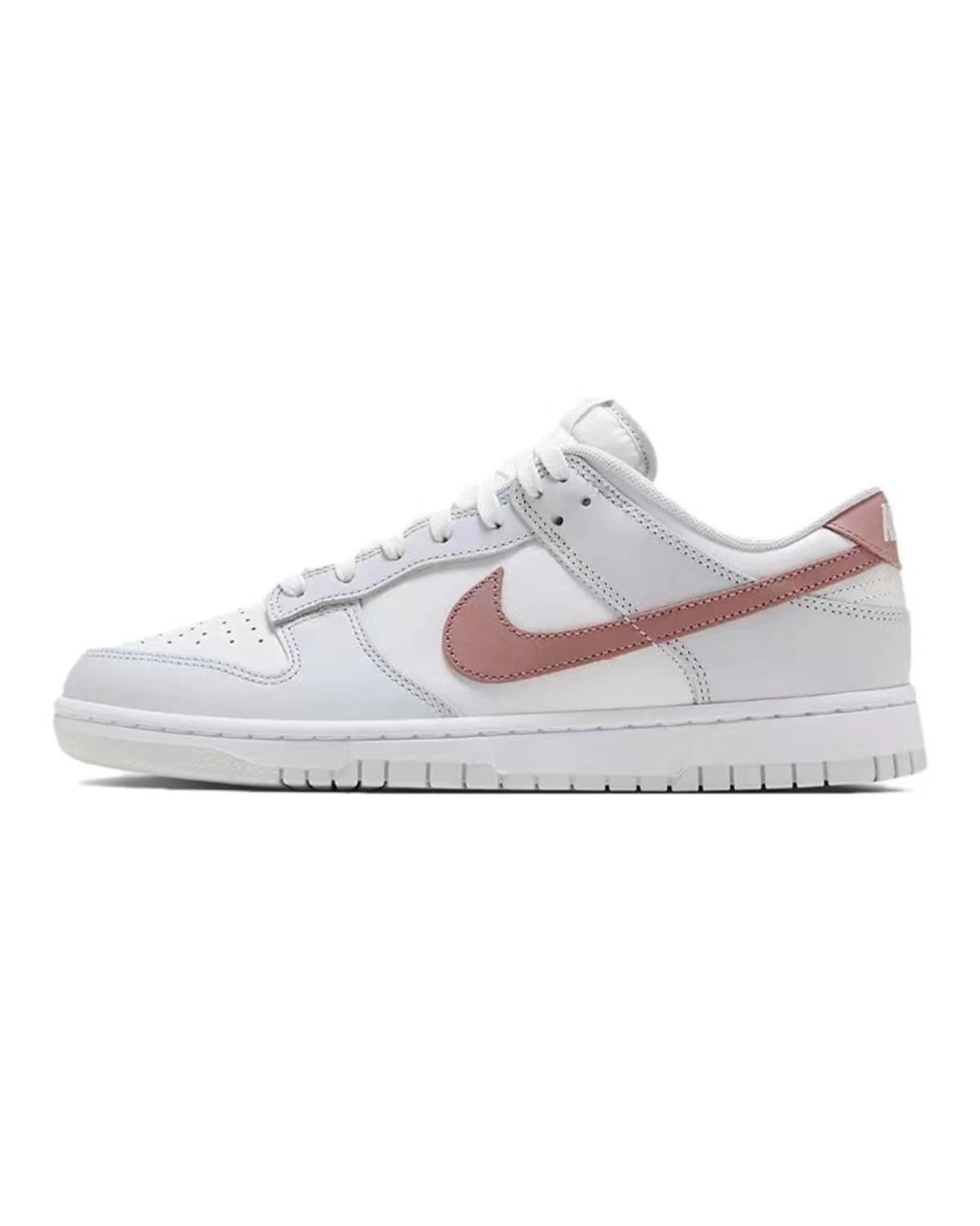 Nike Dunk мужские и женские кроссовки бело-зелёные противоскользящие картинка