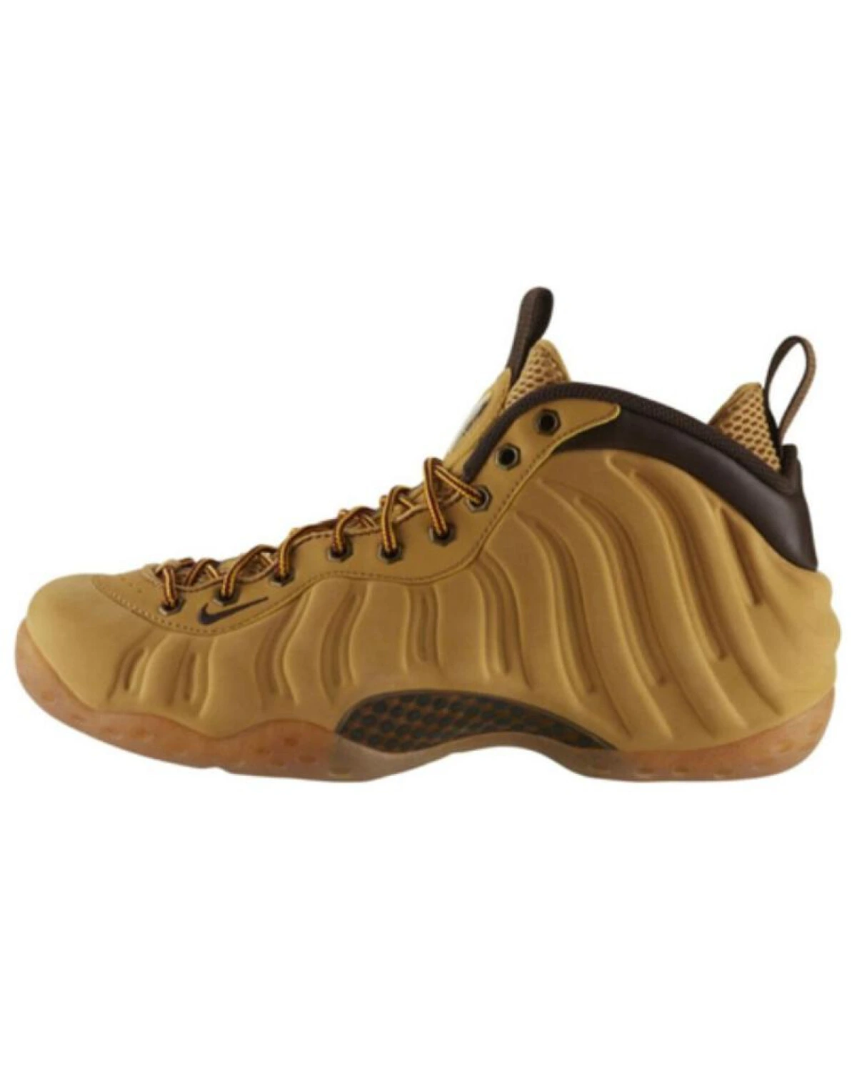 Nike Foamposite One мужские кроссовки средней высоты пшеничного цвета картинка