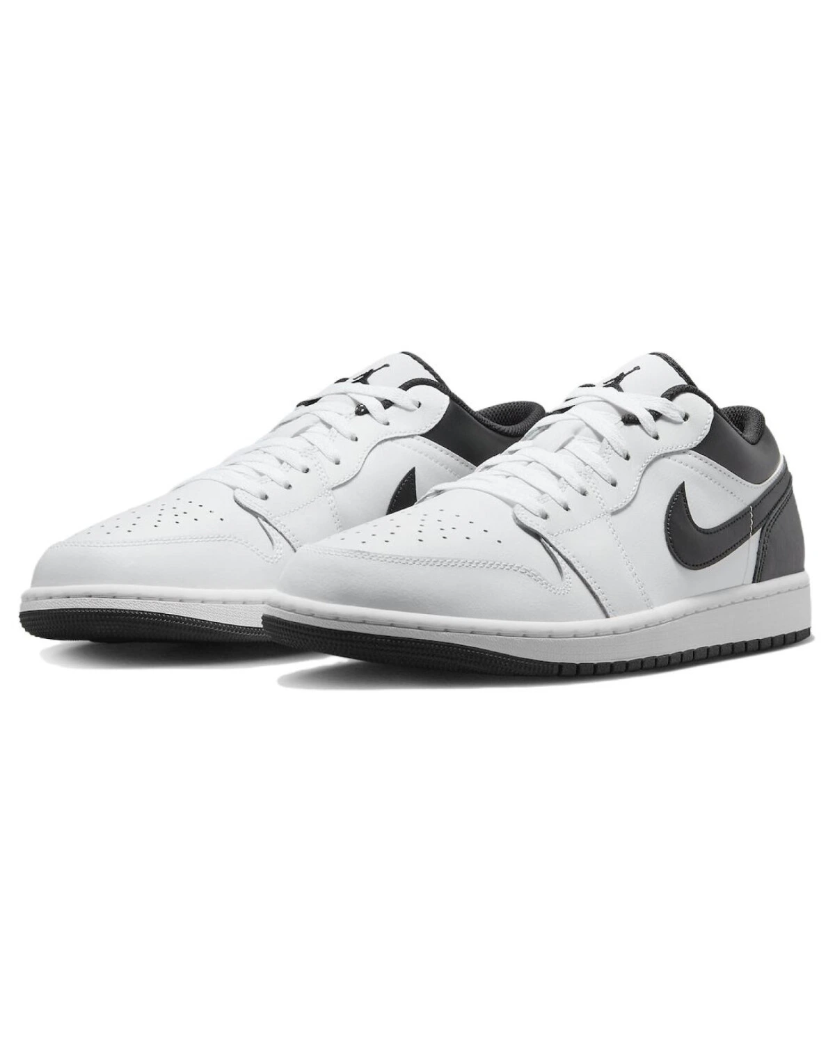 Jordan Air Jordan 1 унисекс кроссовки кожаные бело-черные картинка