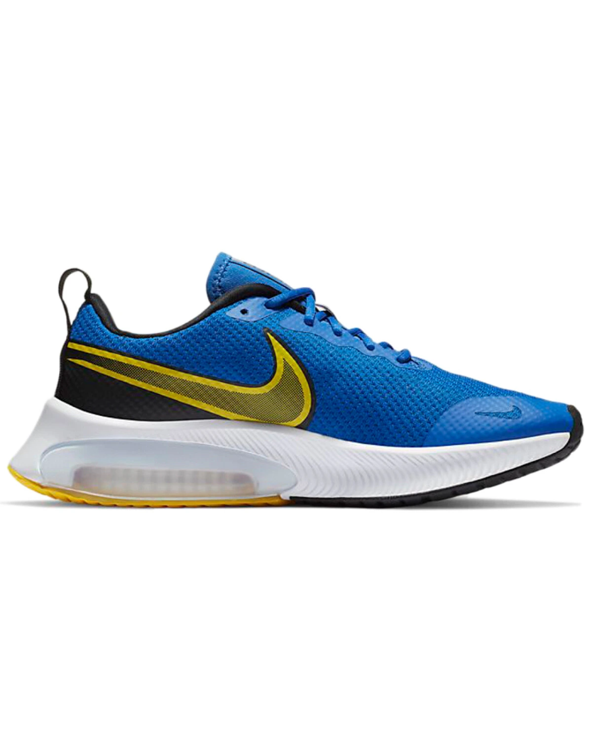 Nike Air Zoom детские кроссовки для бега синие с желтым картинка