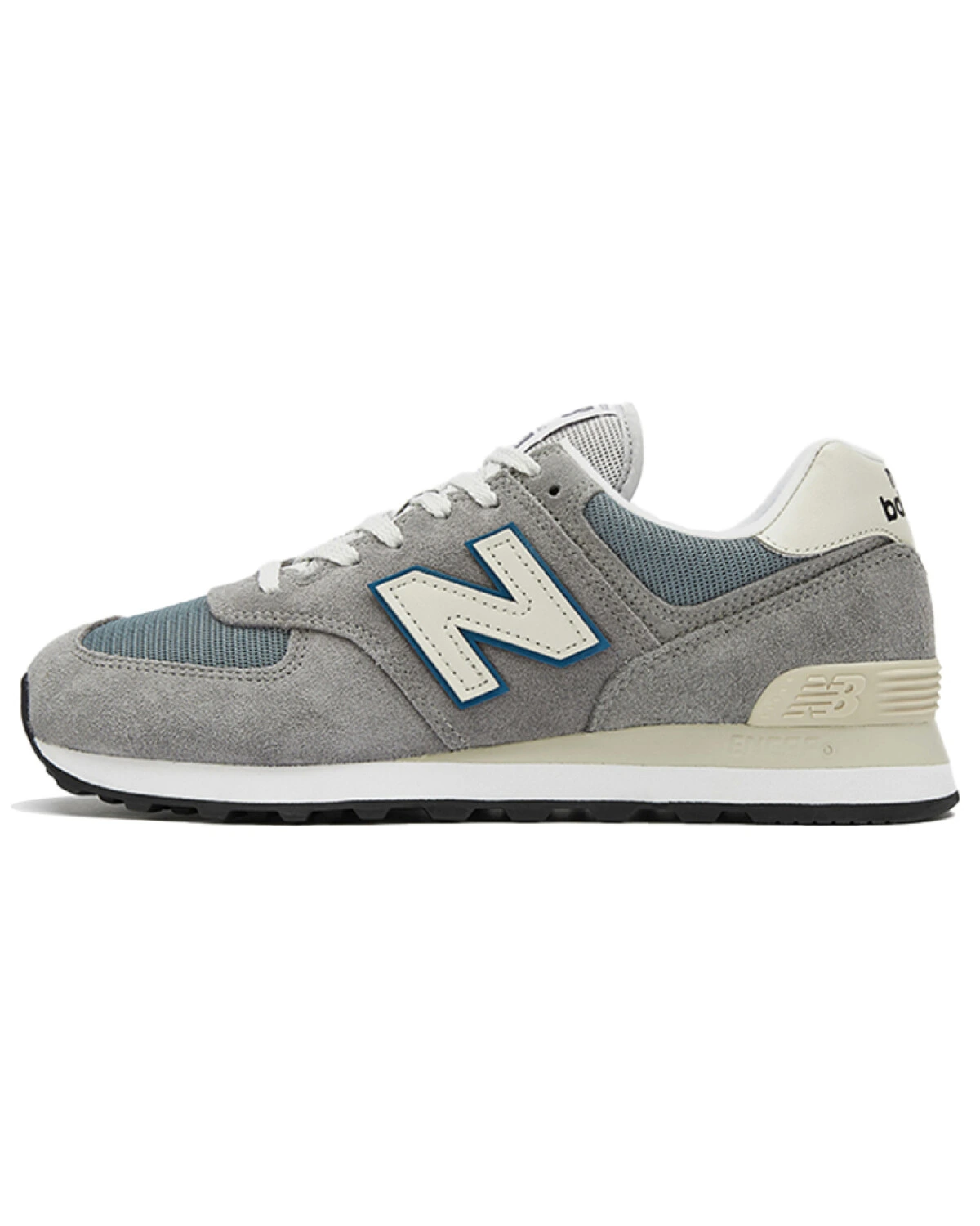 New Balance NB 574 унисекс кроссовки серые дышащие из сетки картинка