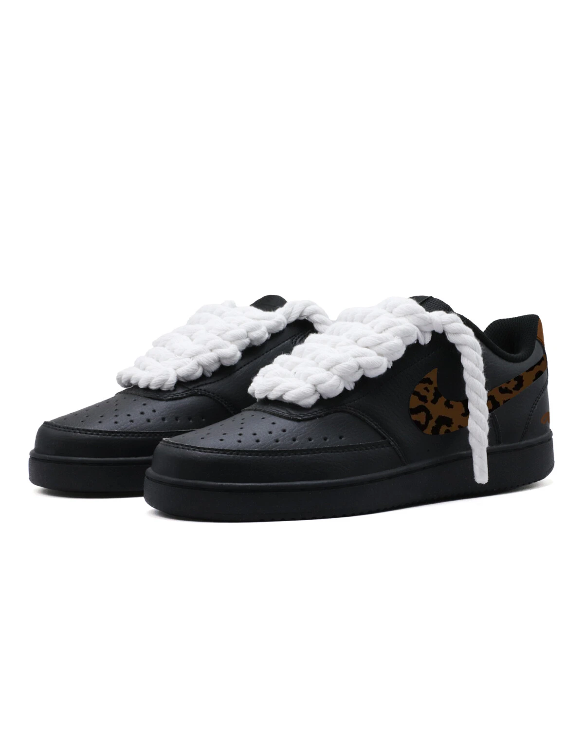 Nike Court Vision 1 мужские кроссовки черно-коричневые повседневные износостойкие картинка