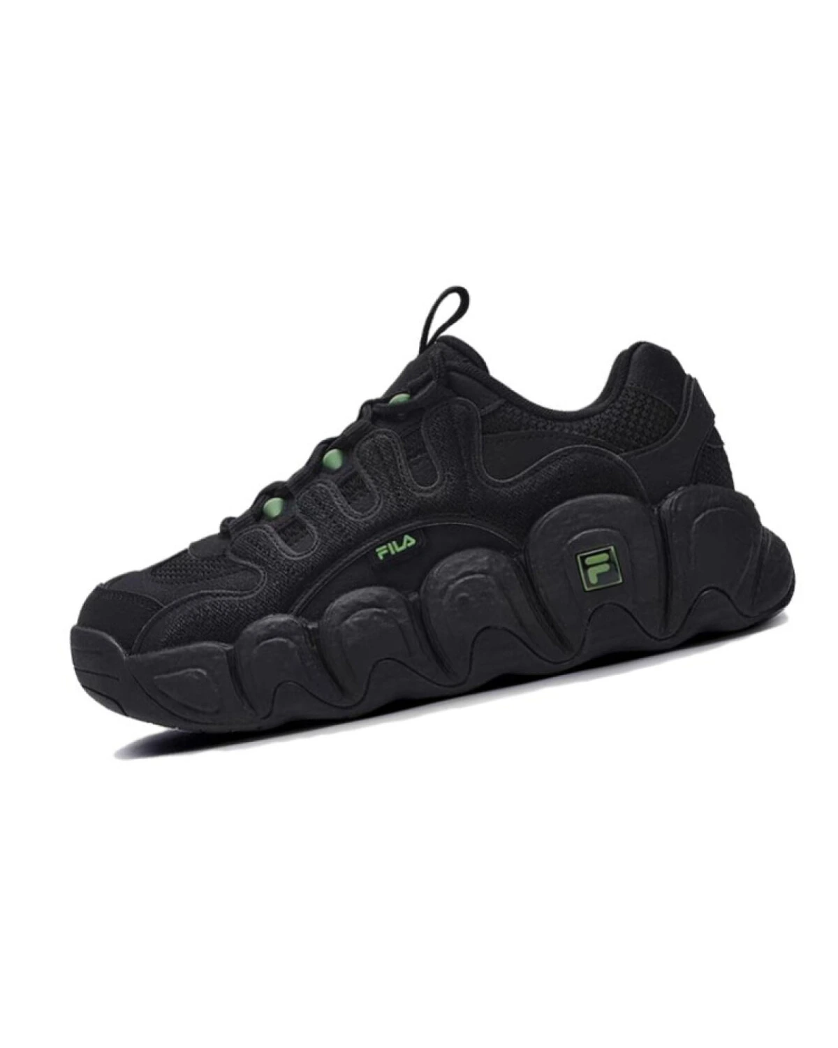 FILA Croissant Sneakers женские повседневные кроссовки чёрные с комбинированным верхом картинка