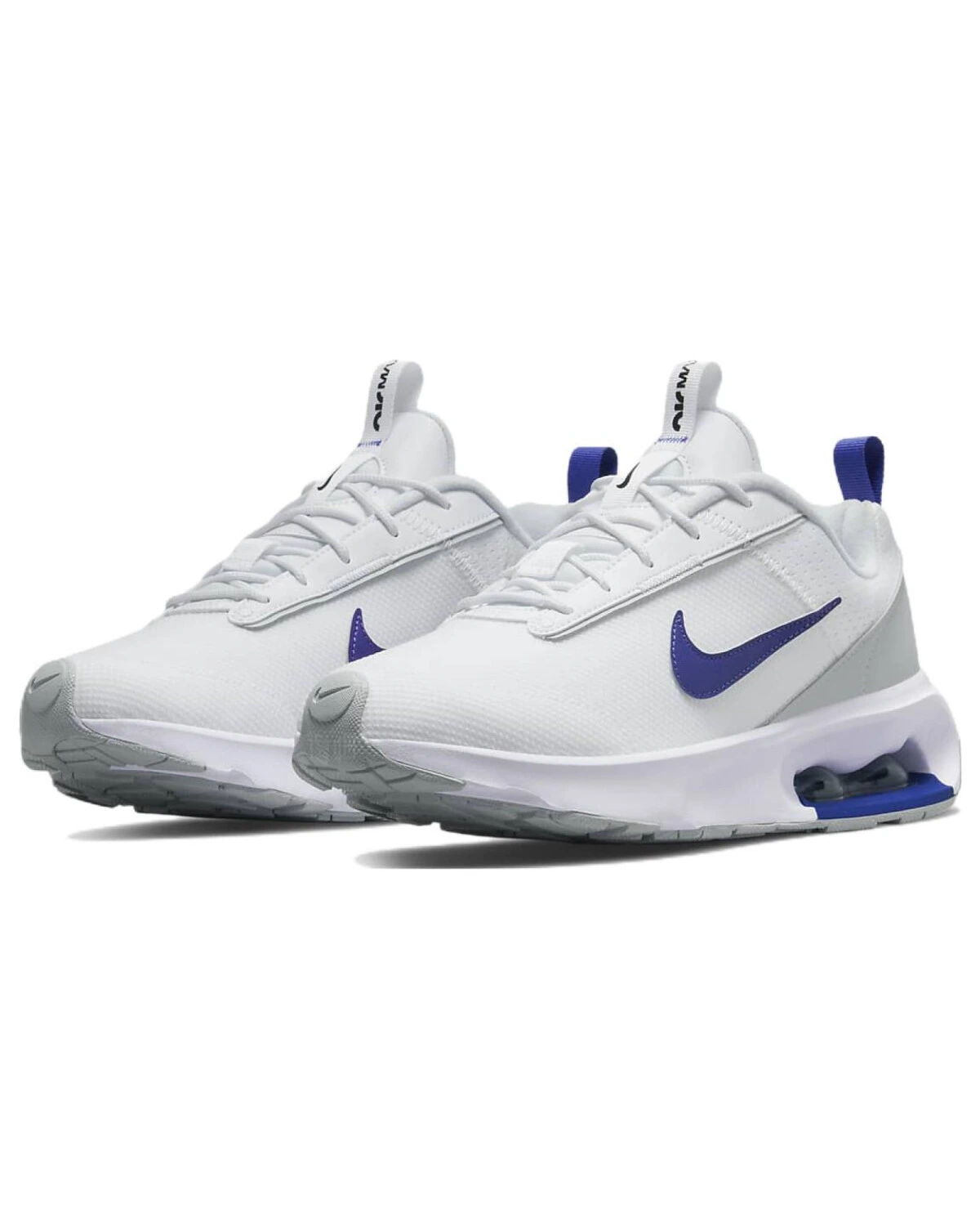 Nike Air Max INTRLK Lite женские спортивные кроссовки тканевые бело-синие картинка