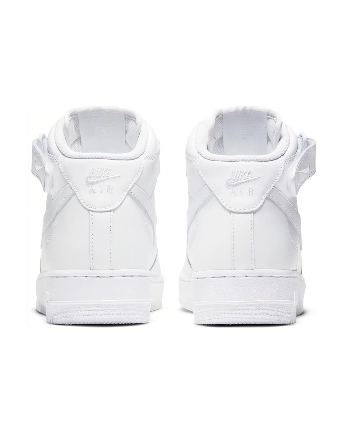 Nike Air Force 1 женские высокие кроссовки белые из синтетической кожи картинка