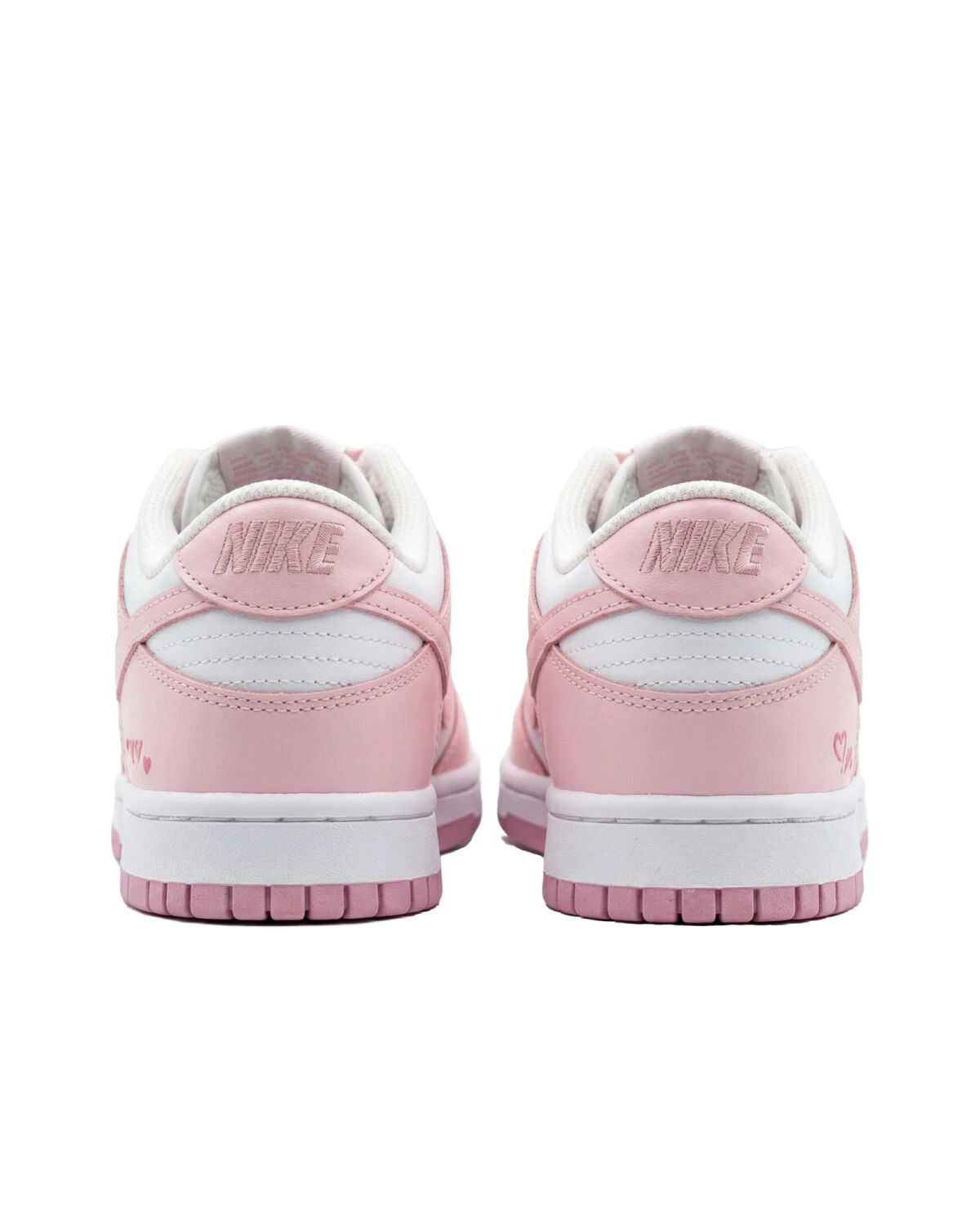 Nike Dunk детские кроссовки кожаные розовые унисекс картинка