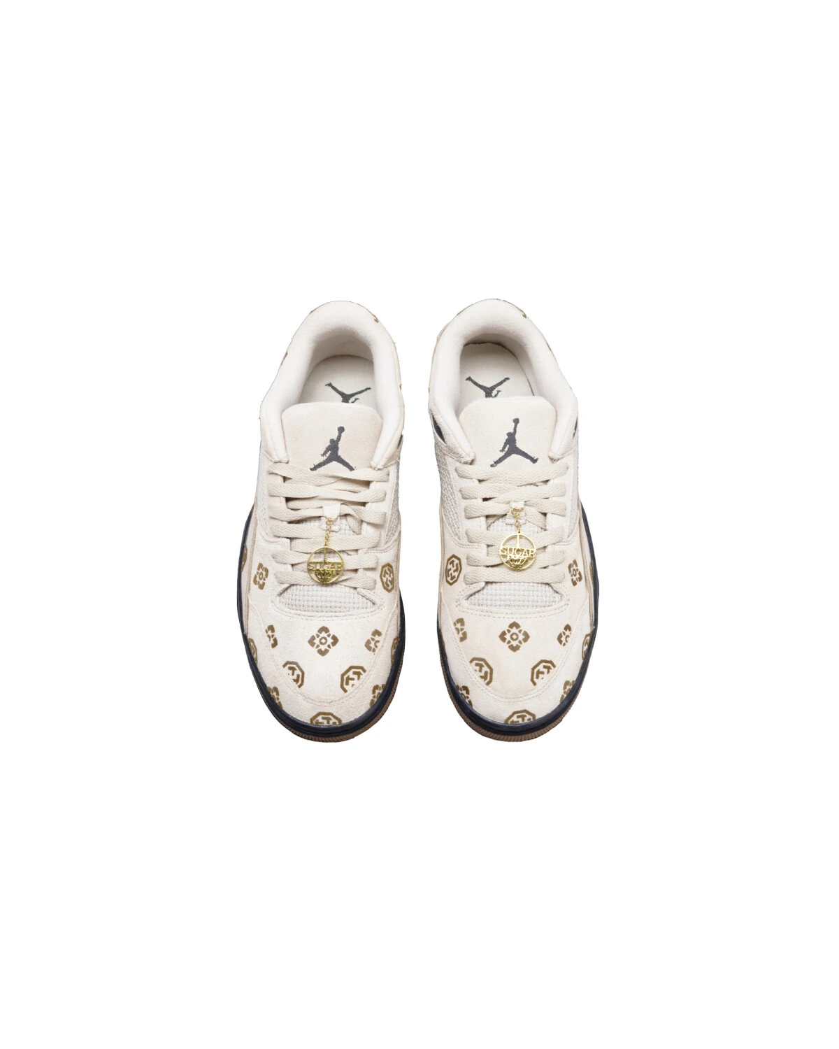 Jordan FLIGHT COURT Mocha Mandala unisex кроссовки вельвет коричневый картинка