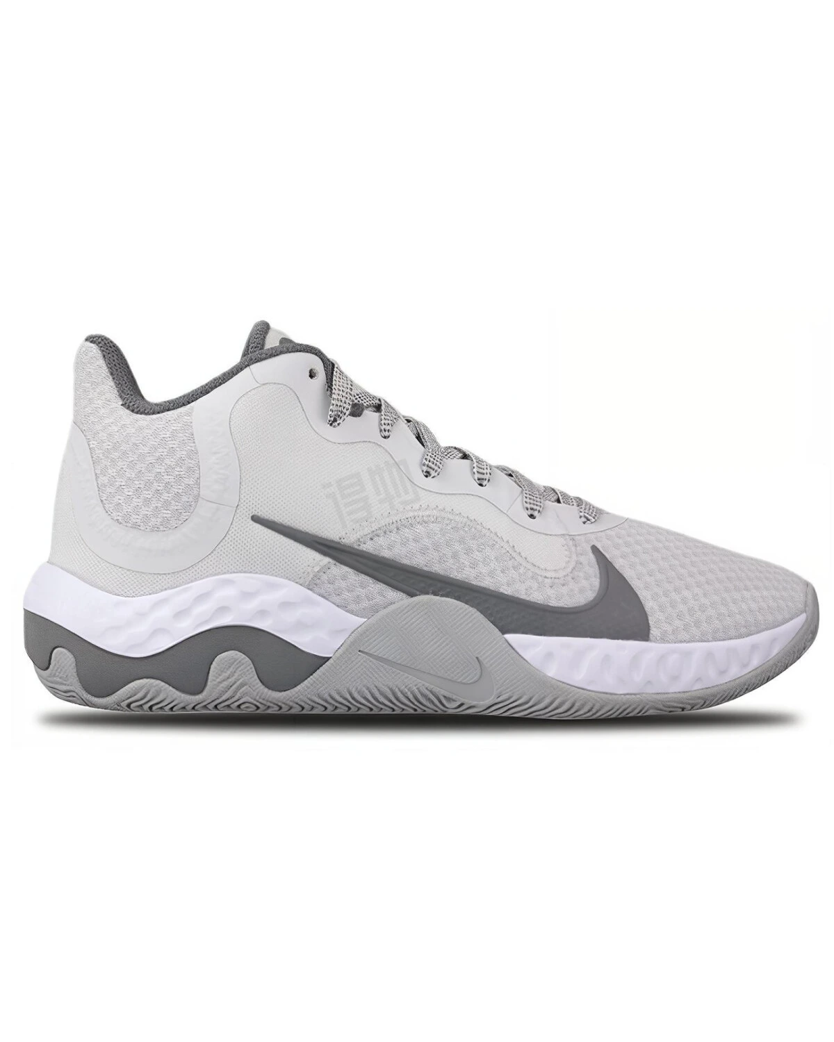 Nike Renew Elevate мужские спортивные кроссовки серые средней высоты картинка