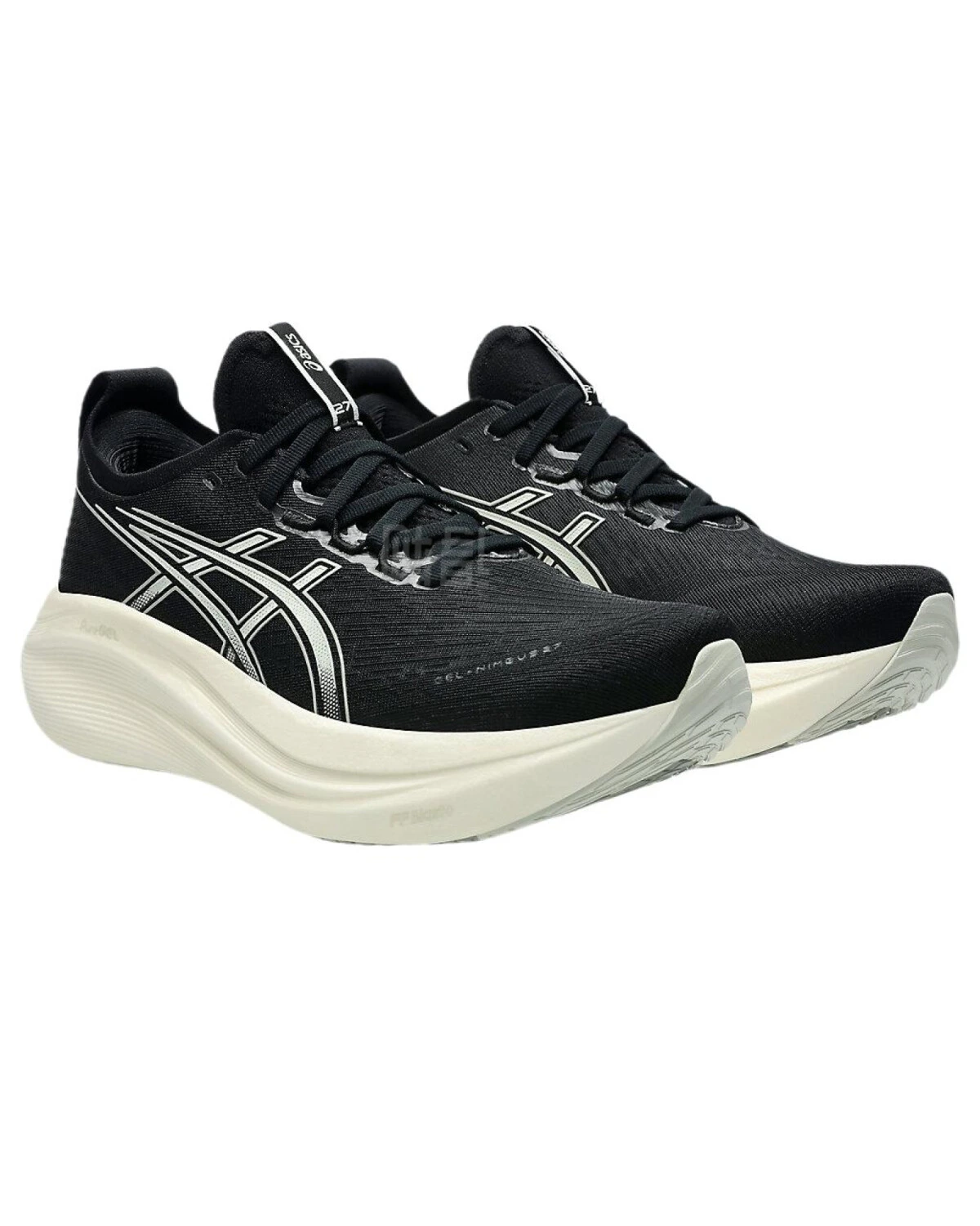 Asics GEL-NIMBUS 27 мужские кроссовки черно-белые износостойкие картинка