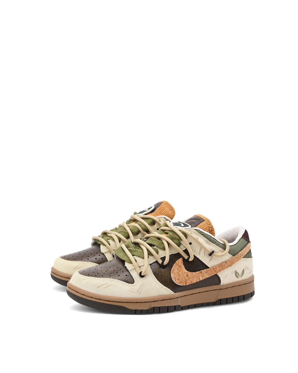 Nike Dunk LOW Wood unisex кроссовки износостойкие в лесном стиле картинка
