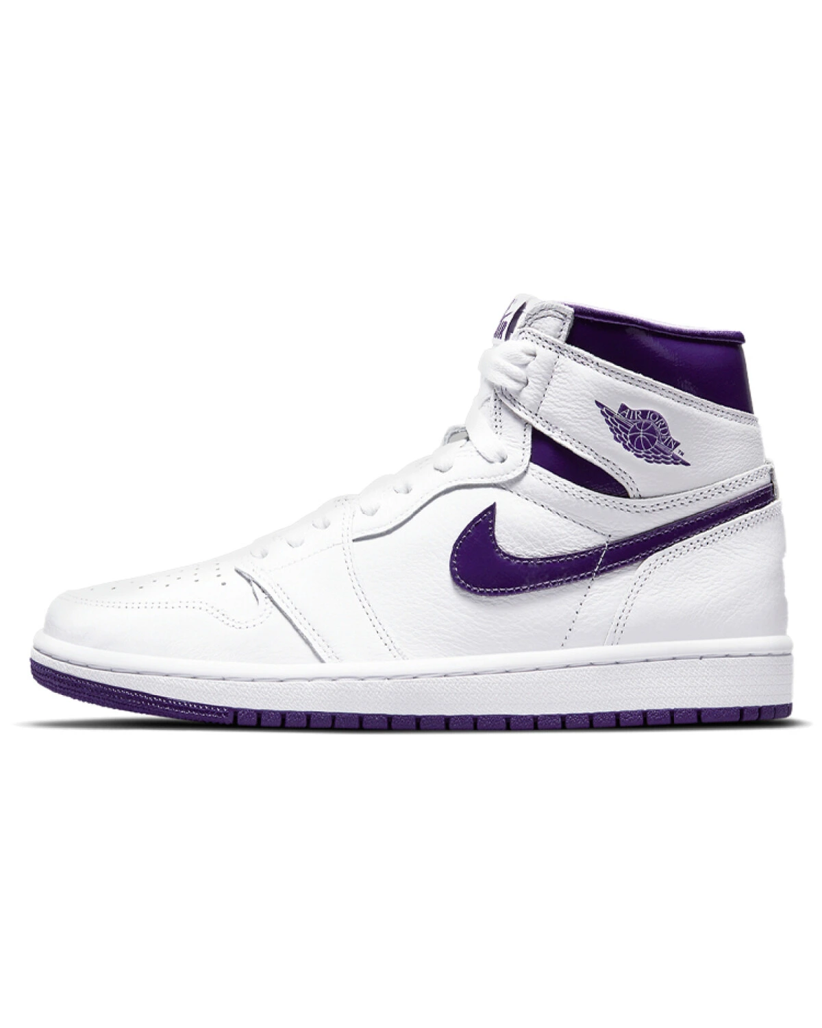 Jordan Air Jordan 1 High OG 'Court Purple' женские кроссовки бело-фиолетовые картинка