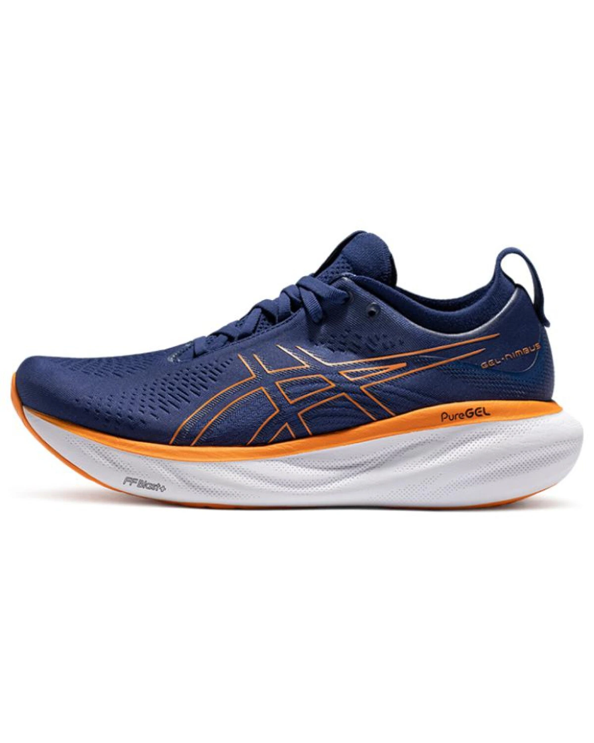 Asics GEL-Nimbus 25 мужские беговые кроссовки с амортизацией и воздухопроницаемостью синие картинка