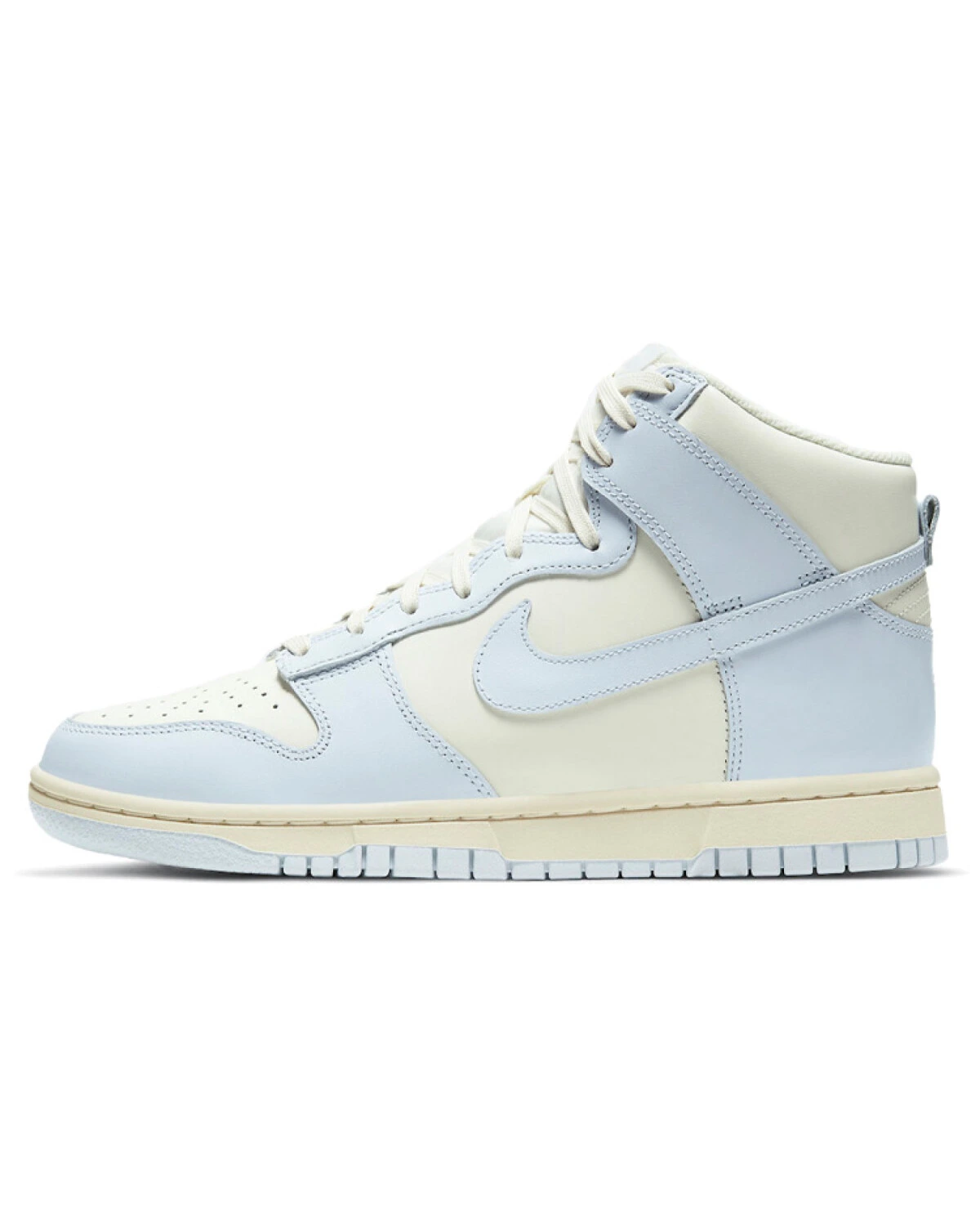 Nike Dunk женские кроссовки высокие голубые картинка