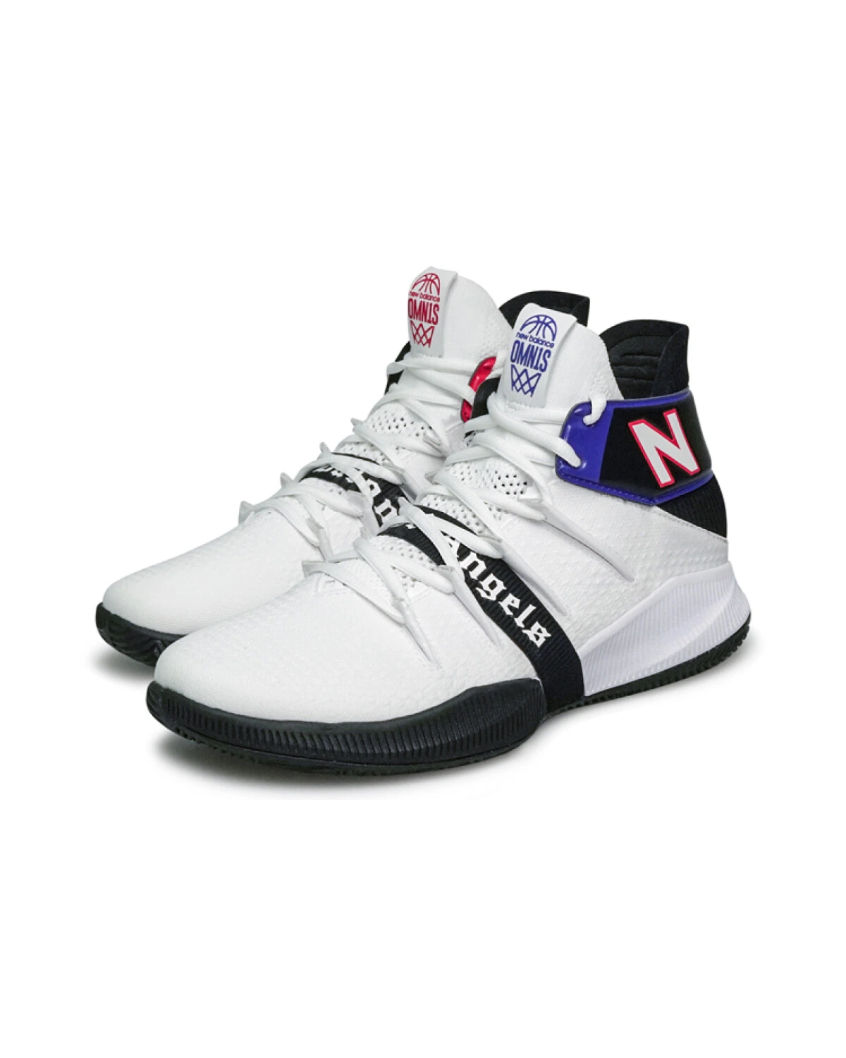 New Balance OMN1S мужские баскетбольные кроссовки черно-белые из ткани картинка